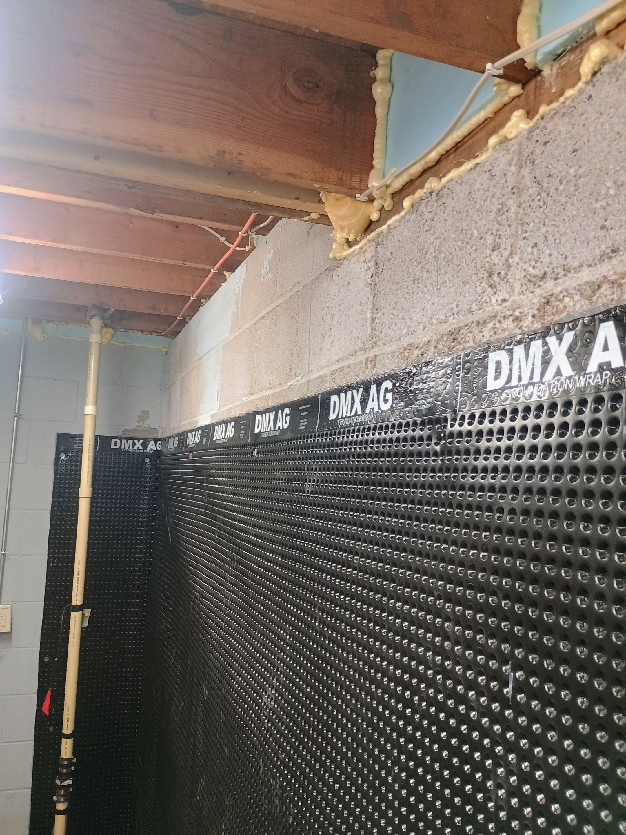 Depressurizing Denny's Basement Wall by Waterproofing Northeast