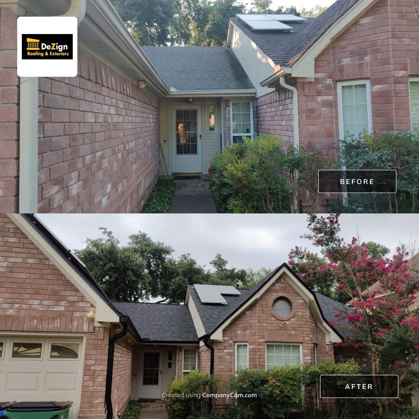 Residential Roofing Installation using IKO Dynasty Class 3 IR Granite Black by DeZign Roofing & Exteriors