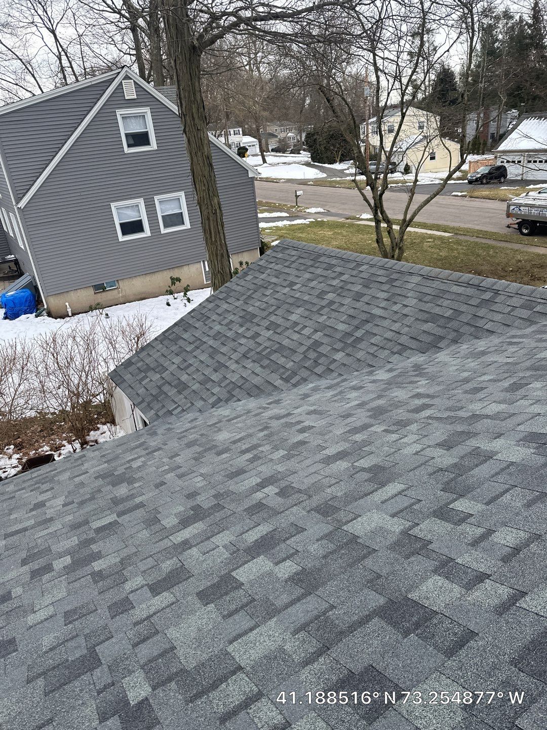Residential Roofing Installation using Owens Corning Duration Estate Gray by A Plus Exterior