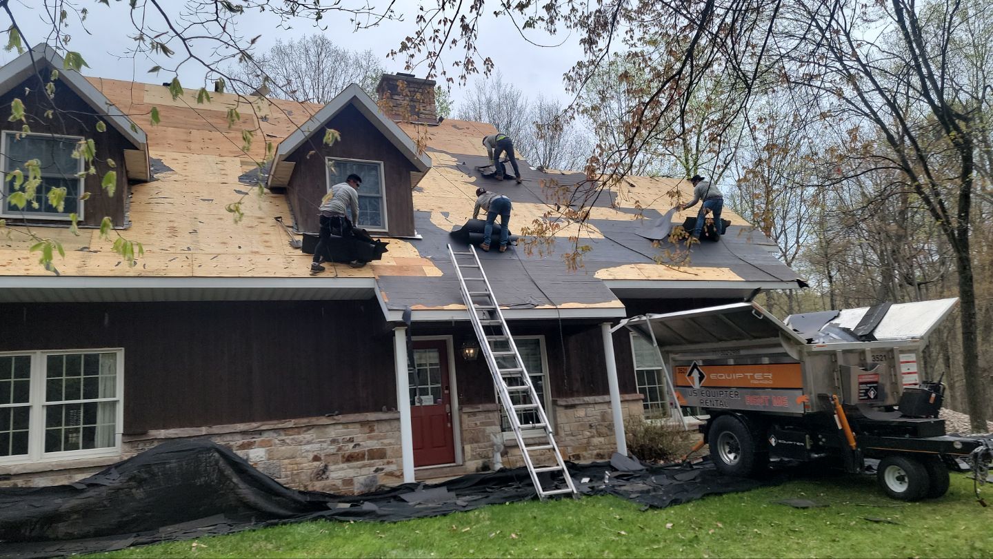Roofing Installation using Gaf Hdz Architectural Shingle -Barkwood by Teflon Roofing