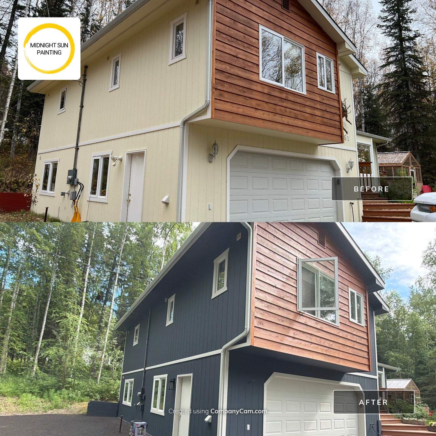 Exterior Paint Upgrade by Midnight Sun Painting