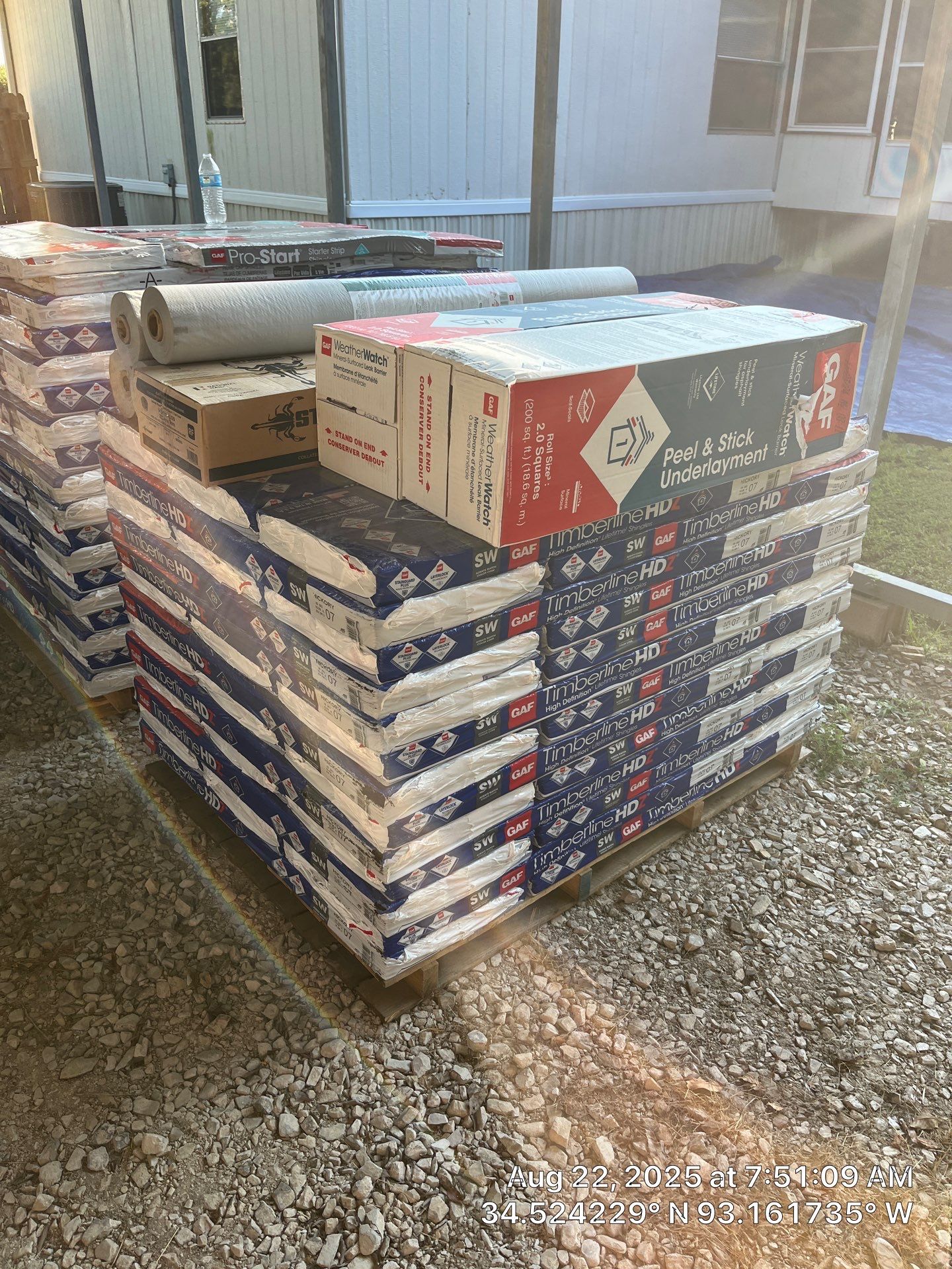 GAF Timberline HDZ Roof Replacement and Decking Repair in Hot Springs by Temple Roofing and Exteriors