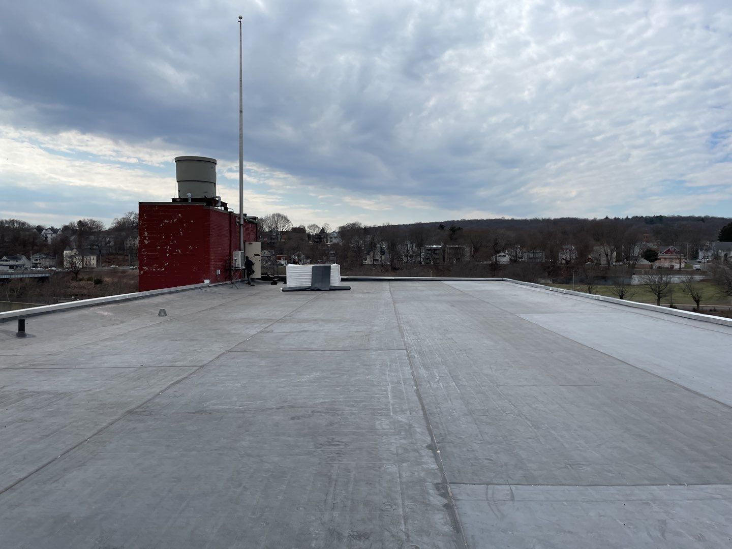 Commercial Roofing Installation using EPDM  by A Plus Exterior