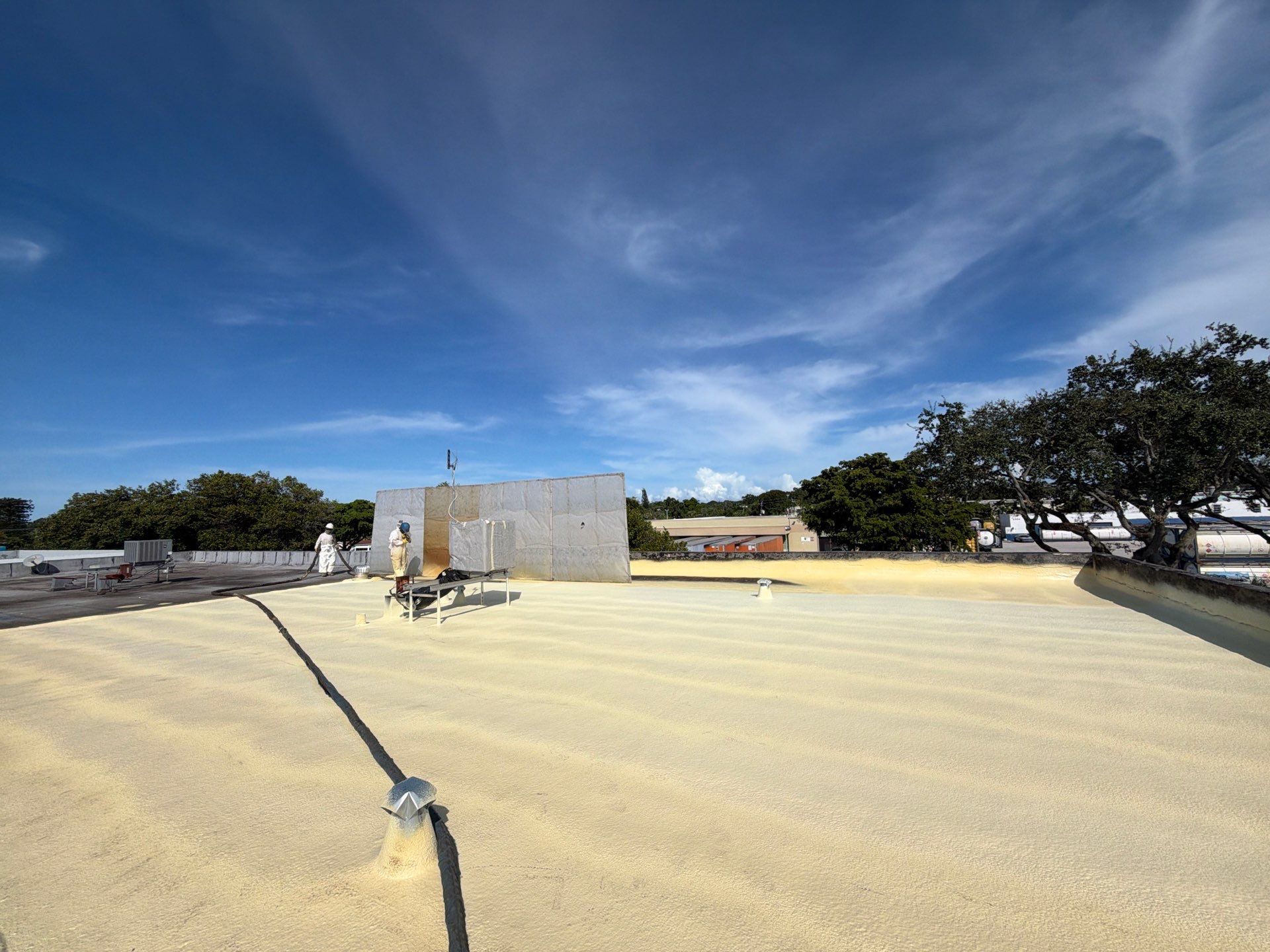 Commercial Roof Restoration and Spray Foam Insulation in Fort Lauderdale by Roof King LLC