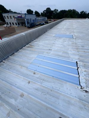 Commercial Roofing Repair using Metal