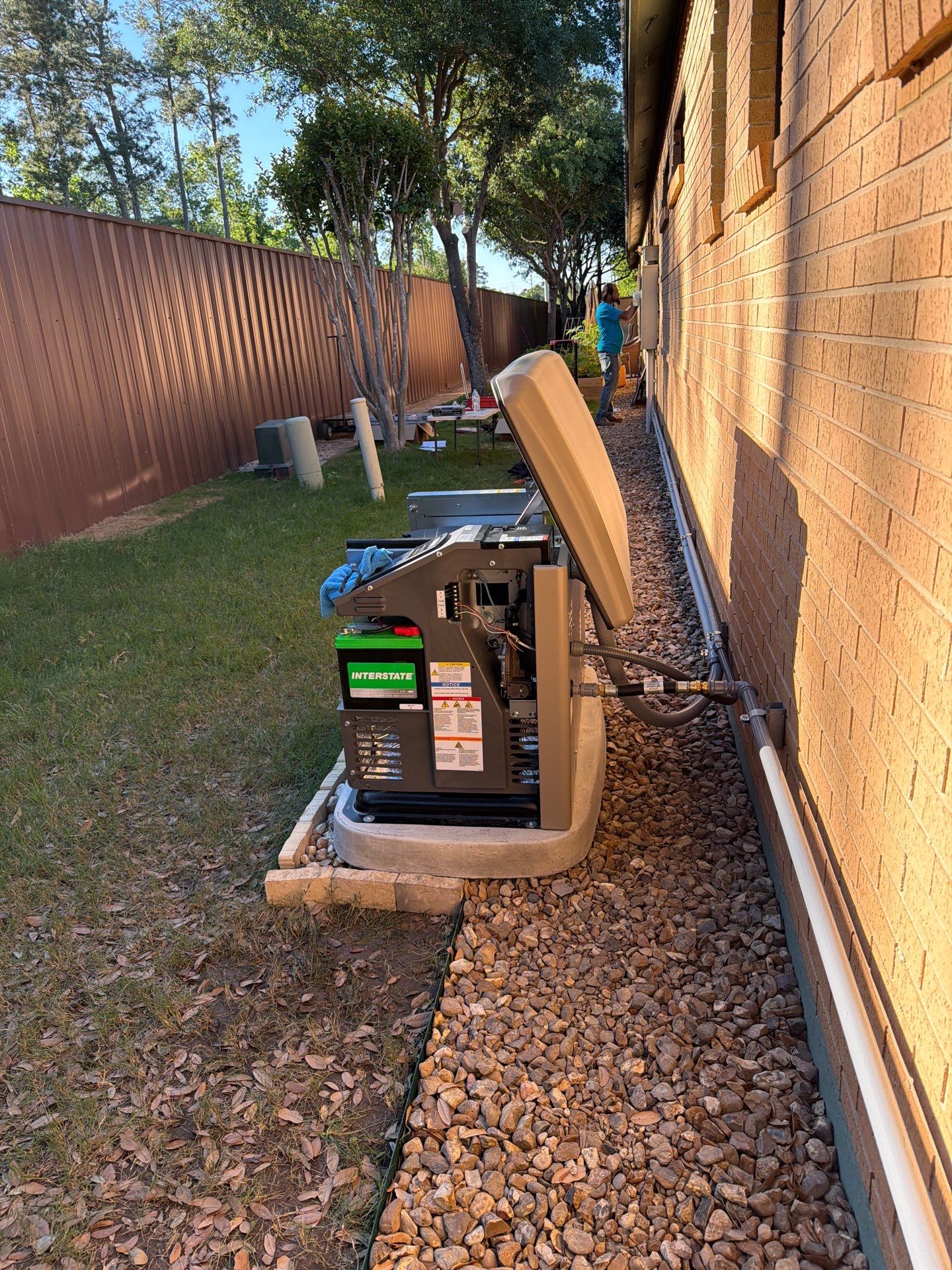 Residential Kohler Standby Generator and 200 Amp ATS Installation in Houston by GenTex Elite Services