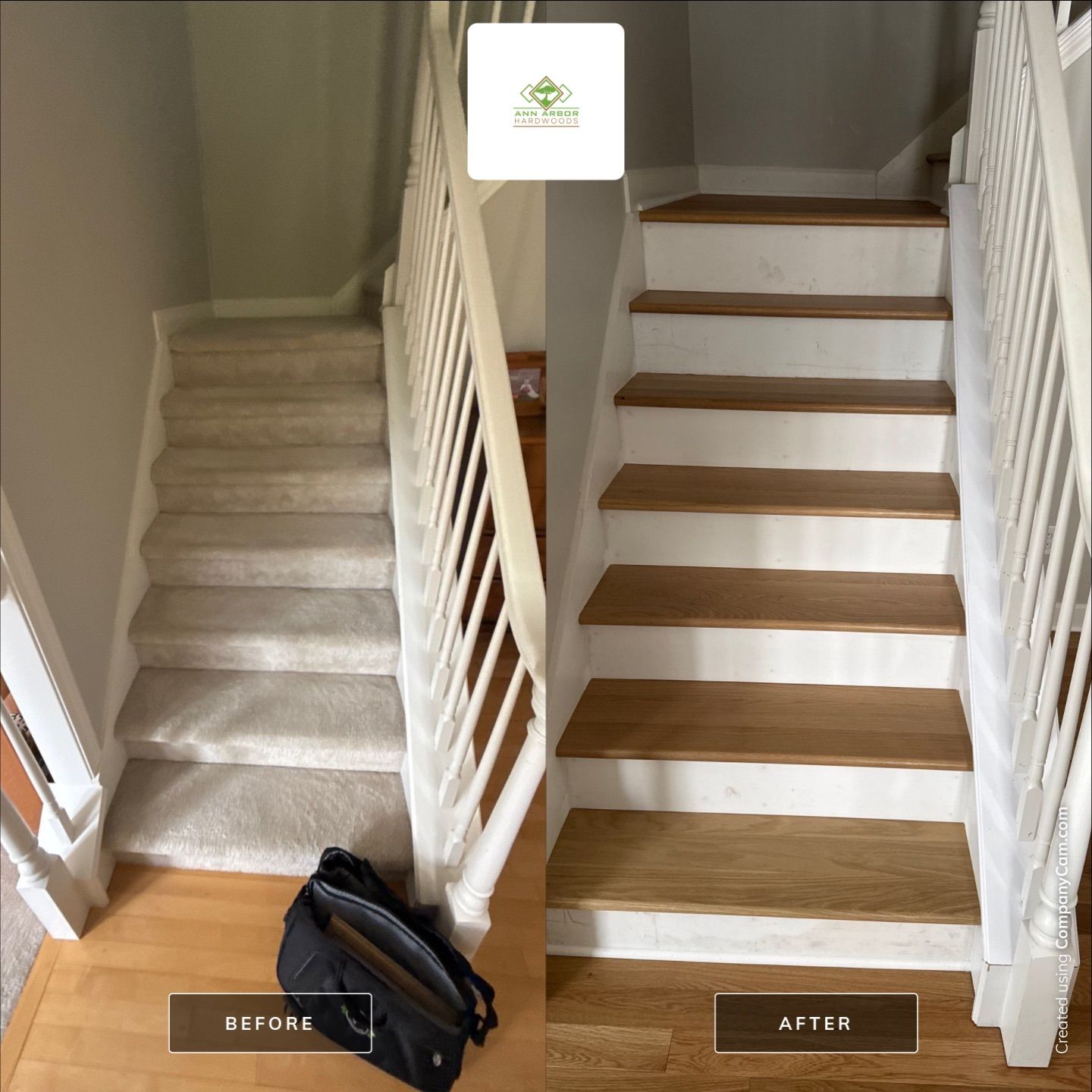 Project in Saline, MI by Ann Arbor Hardwoods 