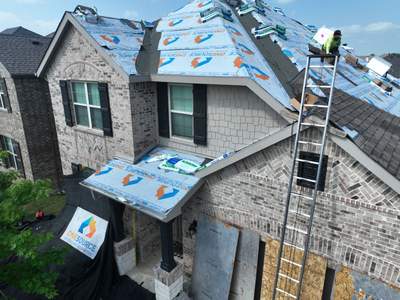 Residential Roofing Installation using Malarkey Vista Natural Wood