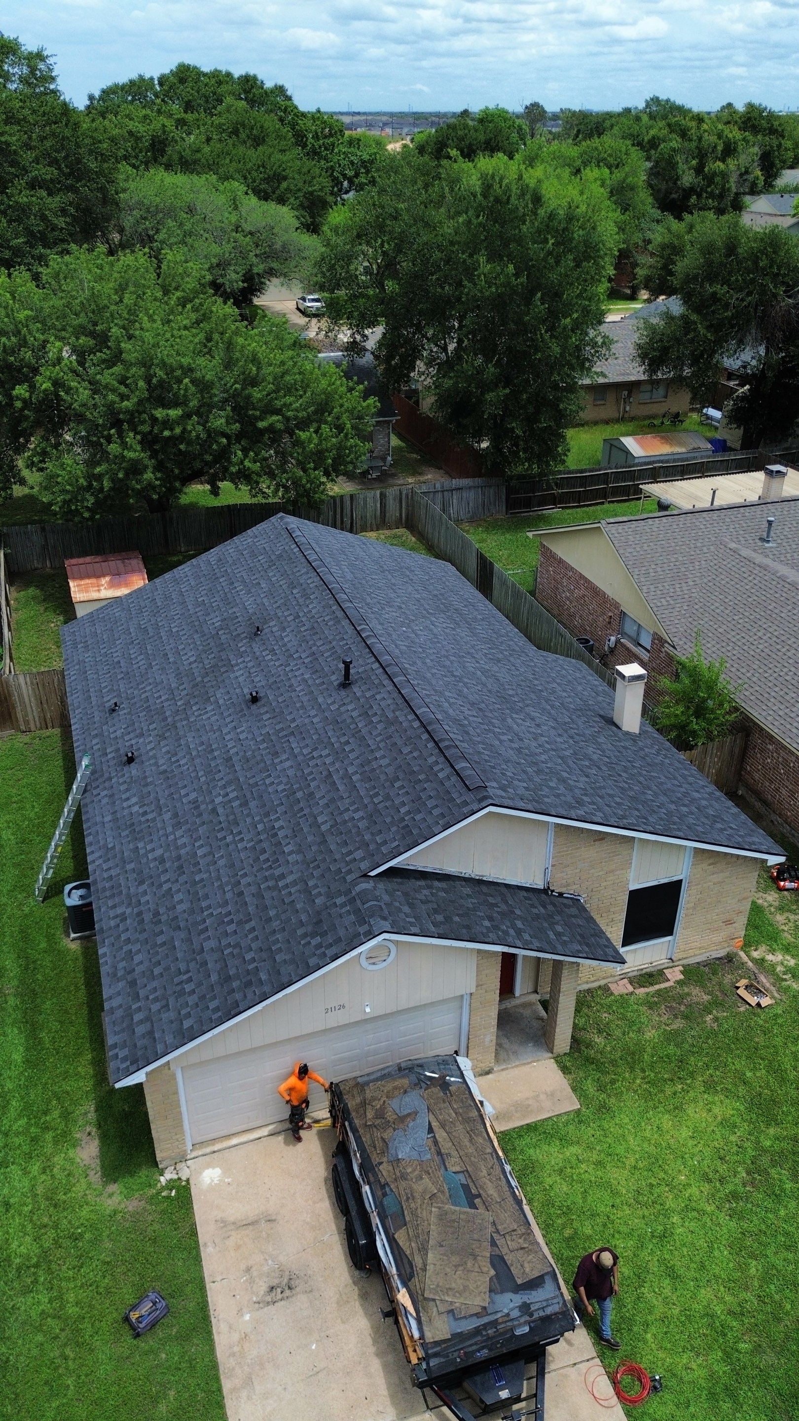 Roof remplacement with decking by CAP Roofing and Construction LLC