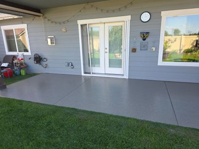 Patio Transformation using Trail Mix 1/8" Chip