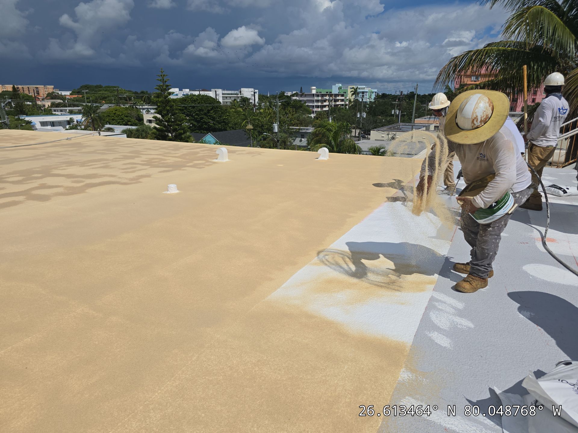 Commercial Roof Restoration for Lake Worth Beach Flat Roof Project by Roof King LLC