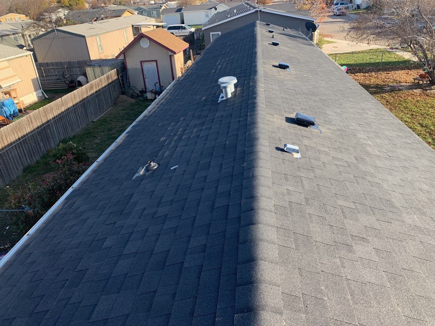 Caldwell ID., Manufactured Home Roofing Installation using Owens Corning Oakridge in Onyx Black by ID Roofing LLC