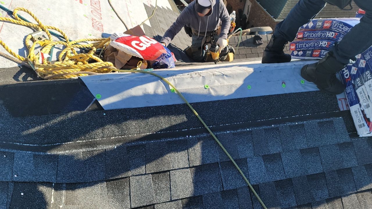Residential Roofing Installation using Roof Replacement by American Roofing & Construction LLC