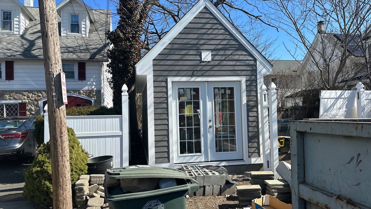 Siding Installation using Hardie Plank Aged Pewter by A Plus Exterior