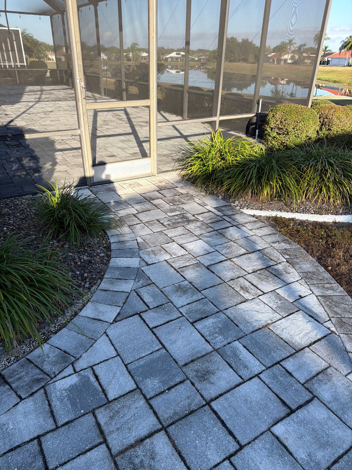 Paver Sealing and Restoration for Screened Lanai in Sun City Center by Supreme Paver Experts