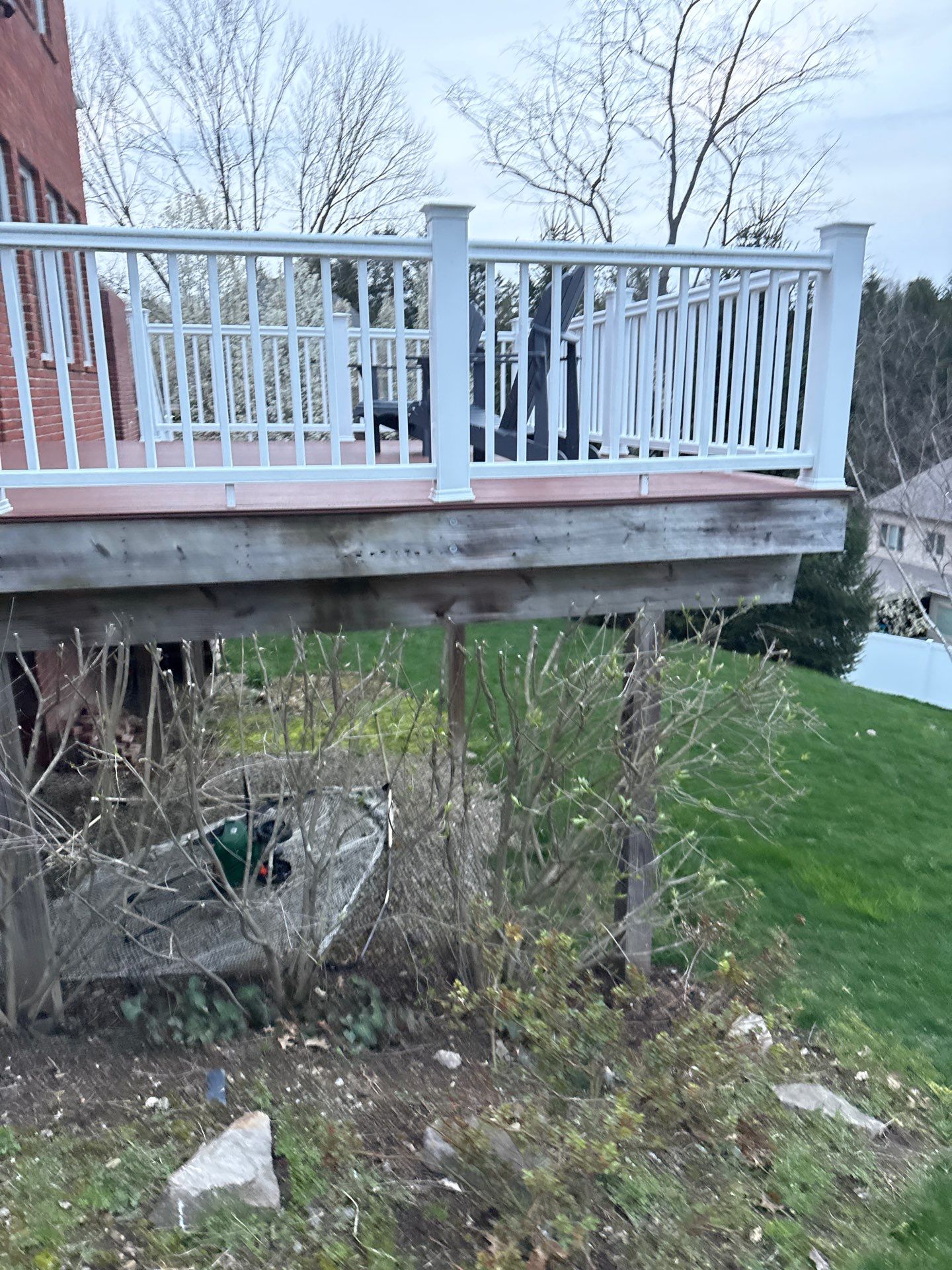 Deck extension  by Cousins Roofing Siding & Decks