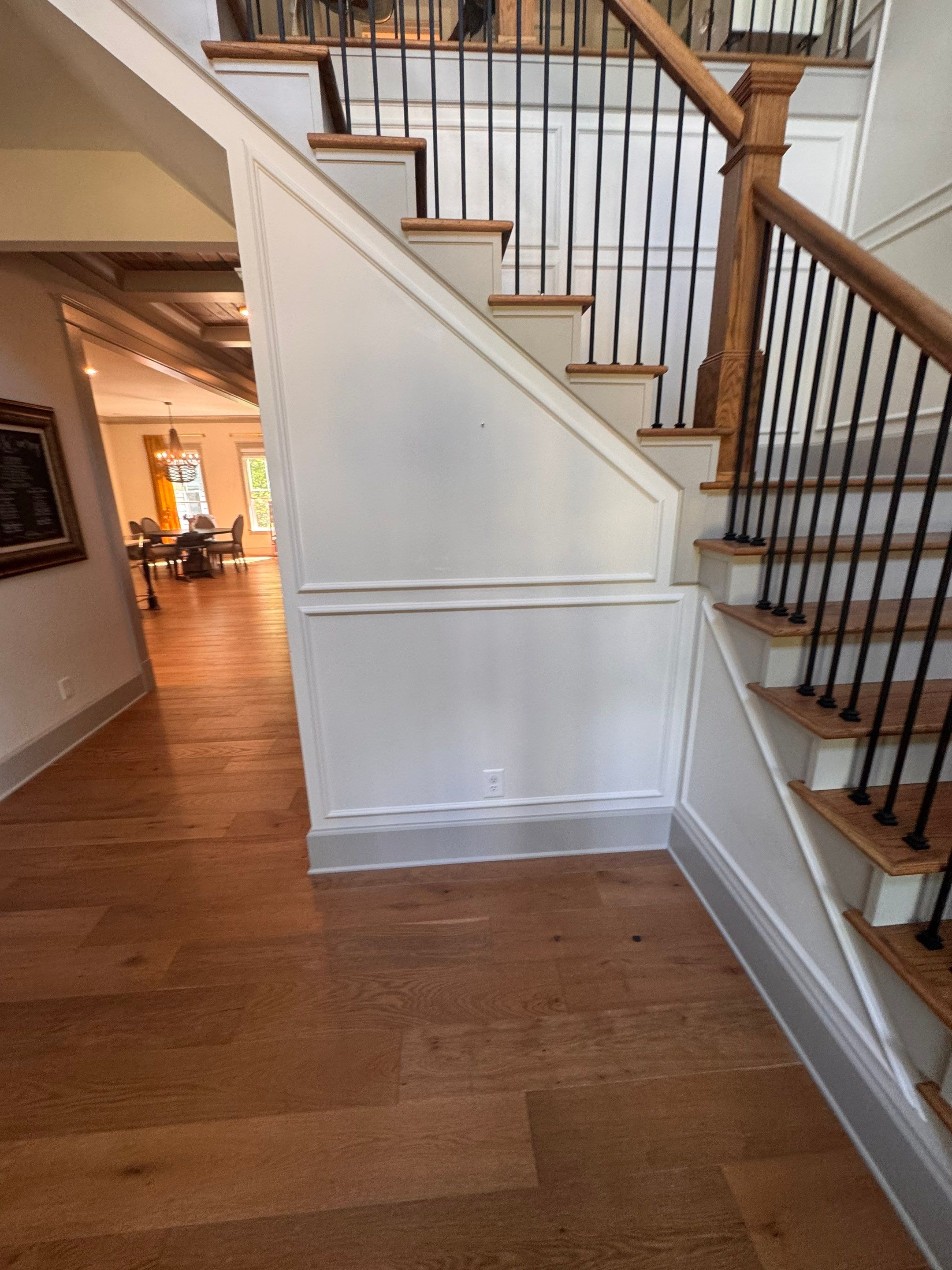 Interior Painting and Custom Millwork for a Greensboro Entryway by PGP Surface Solutions, LLC