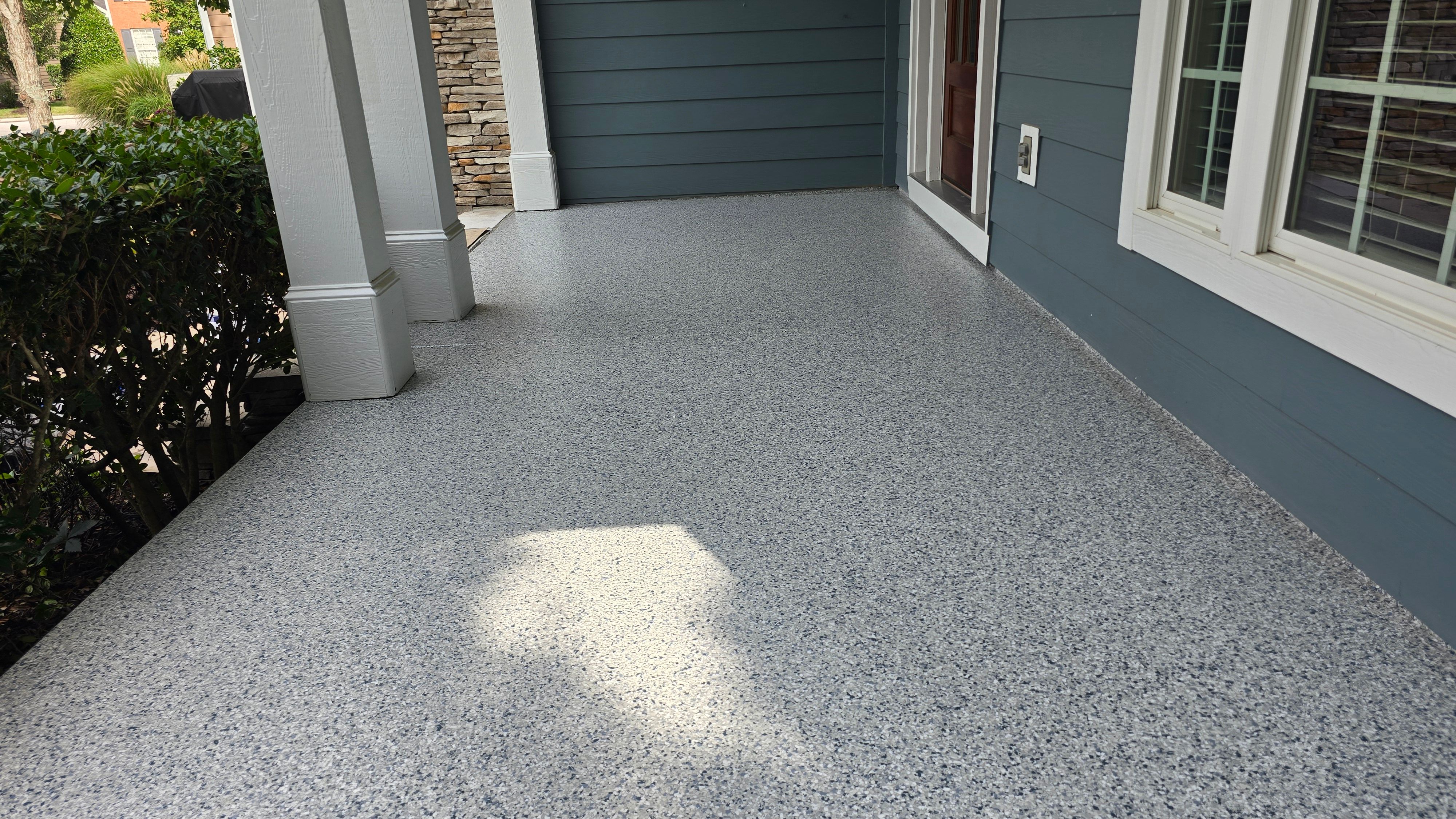 Front Porch & Garage Using Tidal Wave & Morel by Elite Floor Solutions