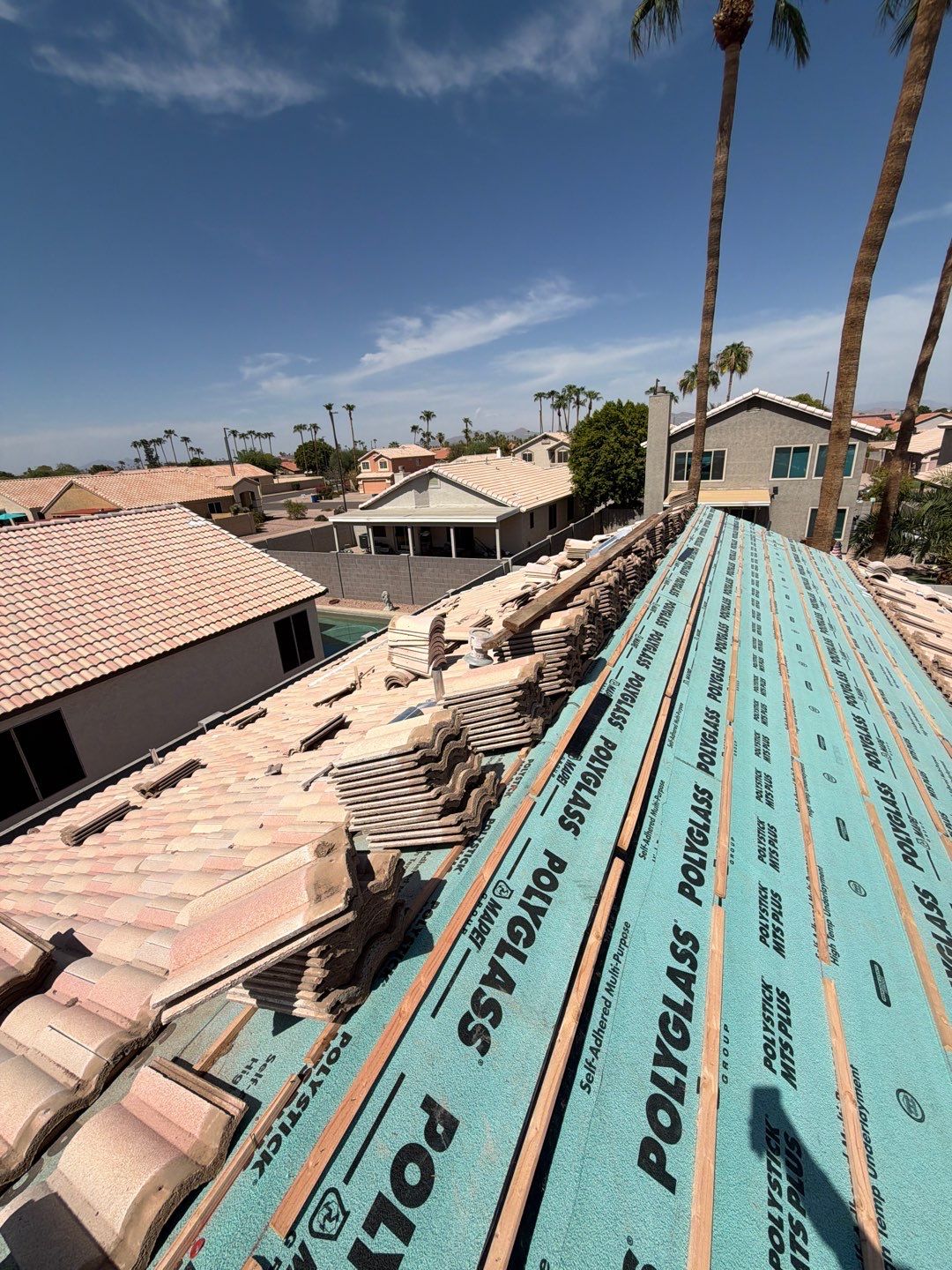 Project in Mesa, AZ by Saint Roofing