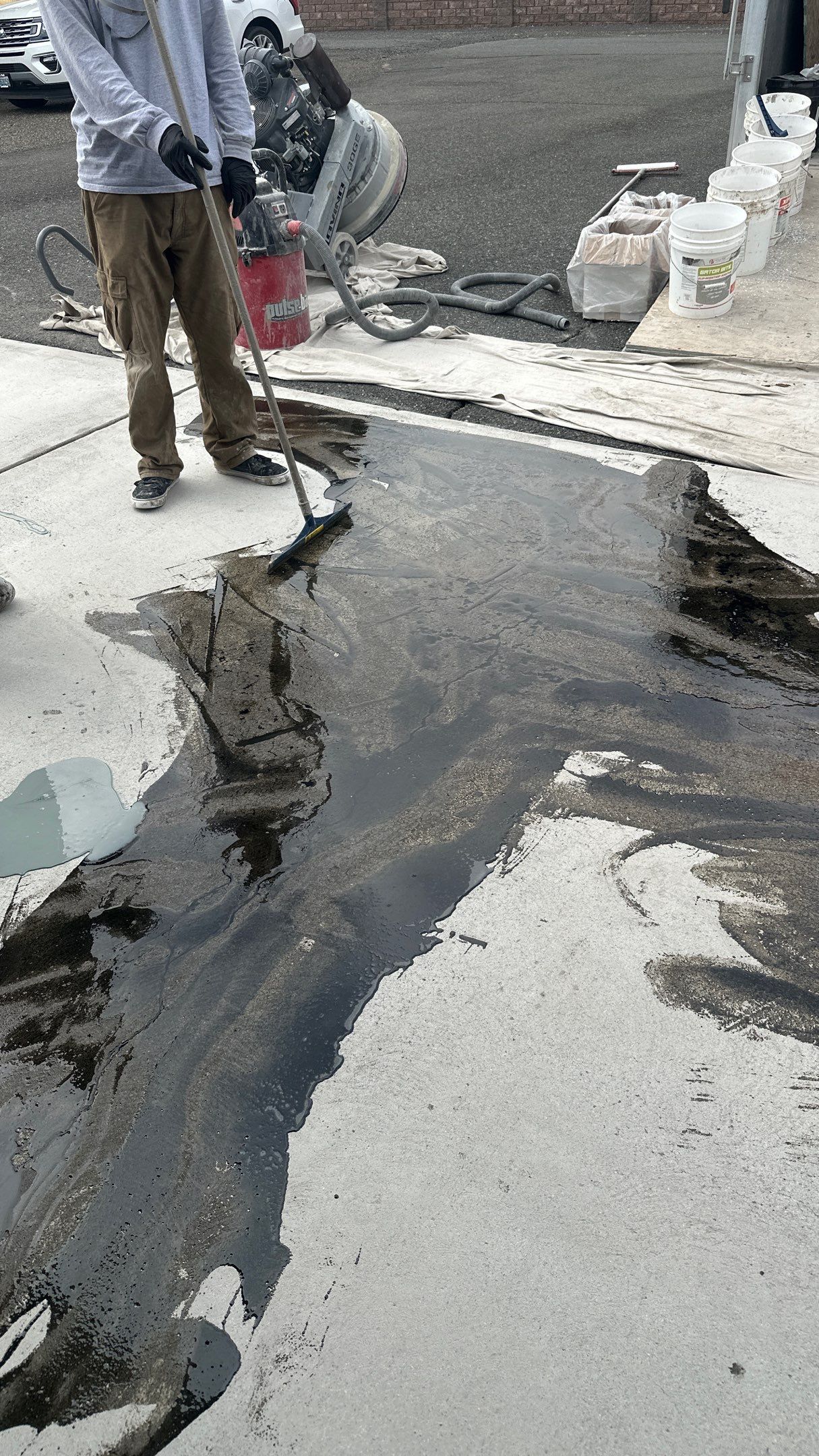 Garage and Entryway Concrete Coating Transformation in Clarkston Washington by Croc Coatings, LLC