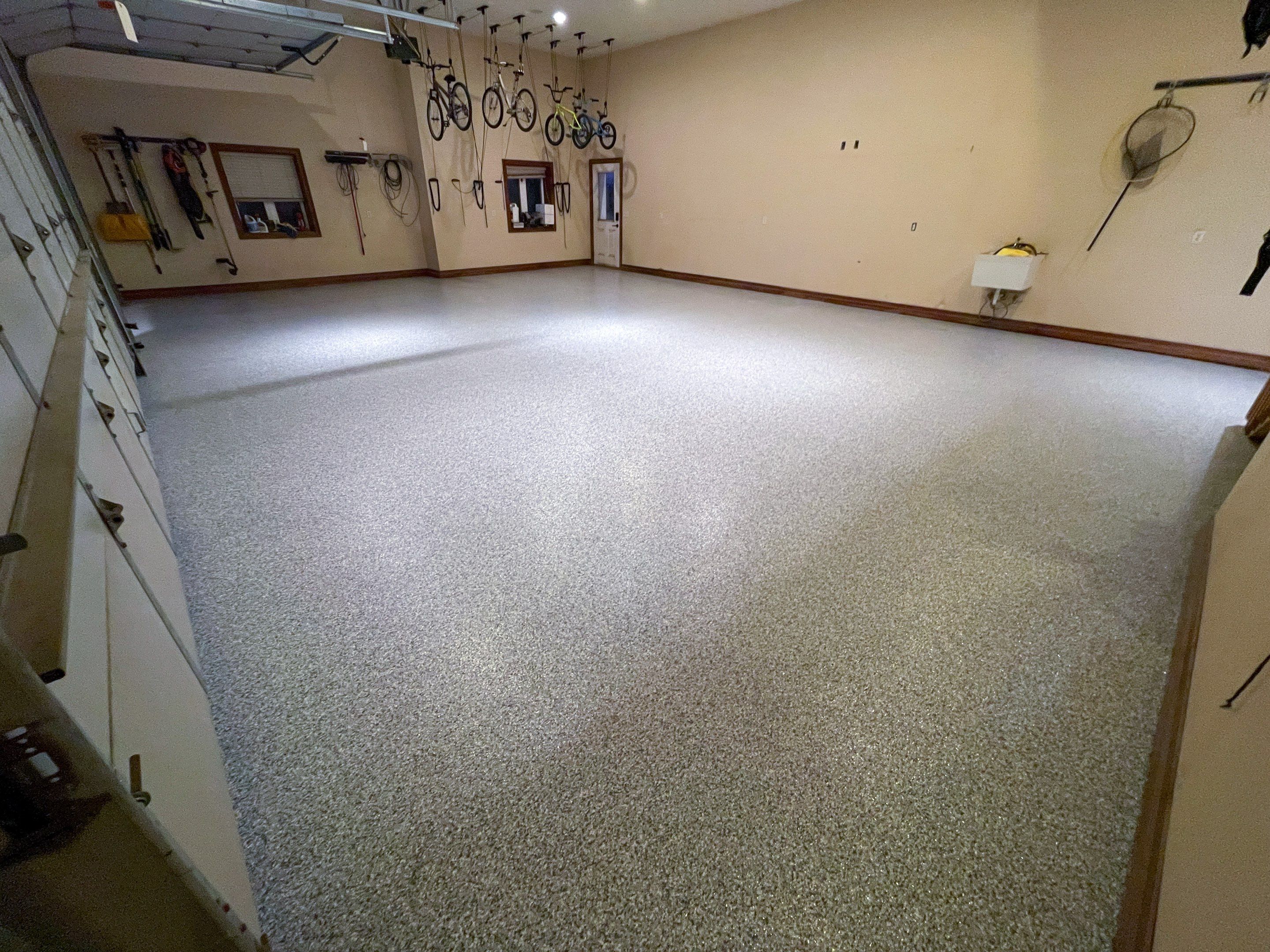 Garage using Slate Stone by Select Painting, Coatings & Garage Cabinets