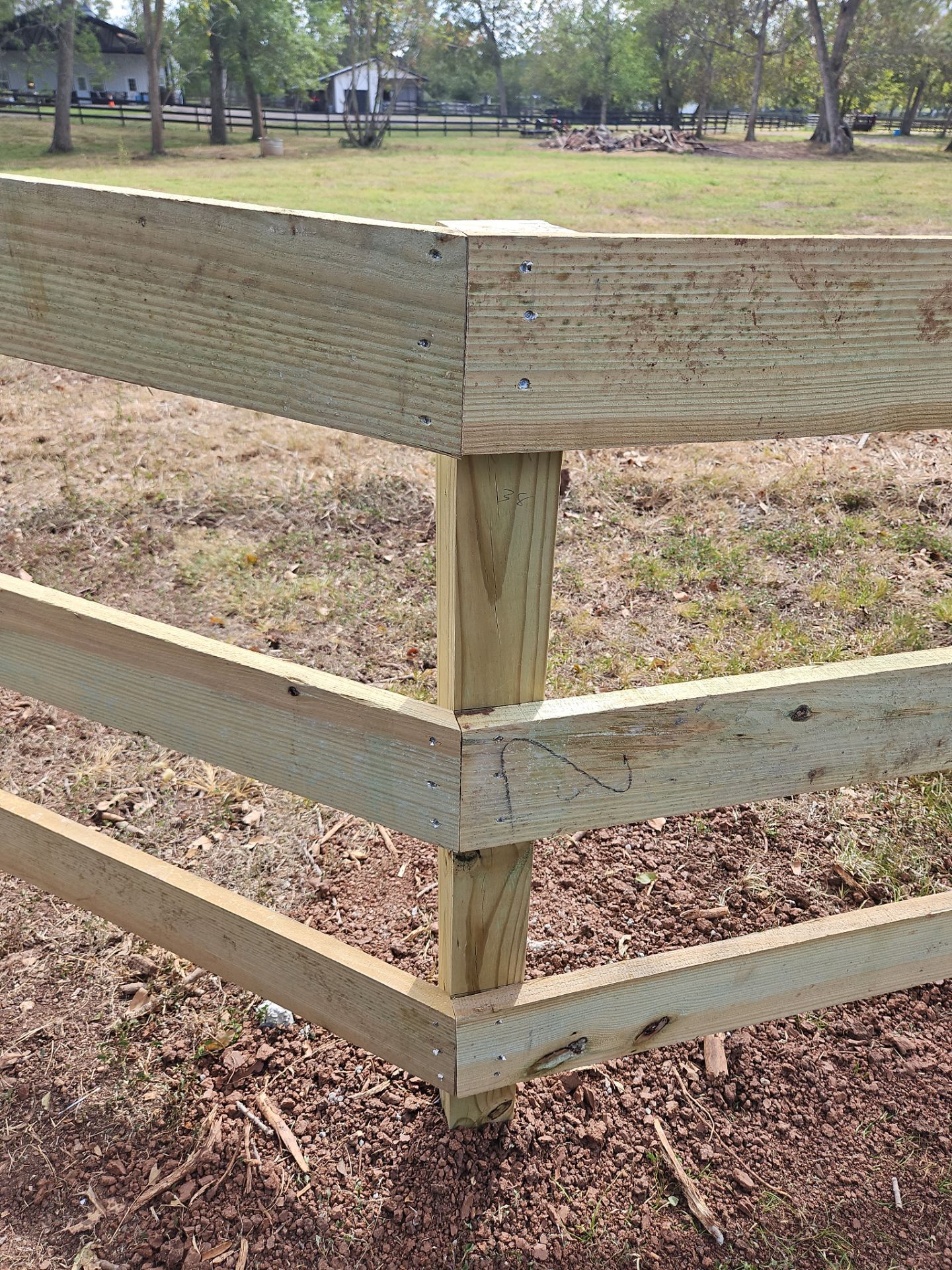 Ranch Style fence Plus Iron installation by Tim's Fences
