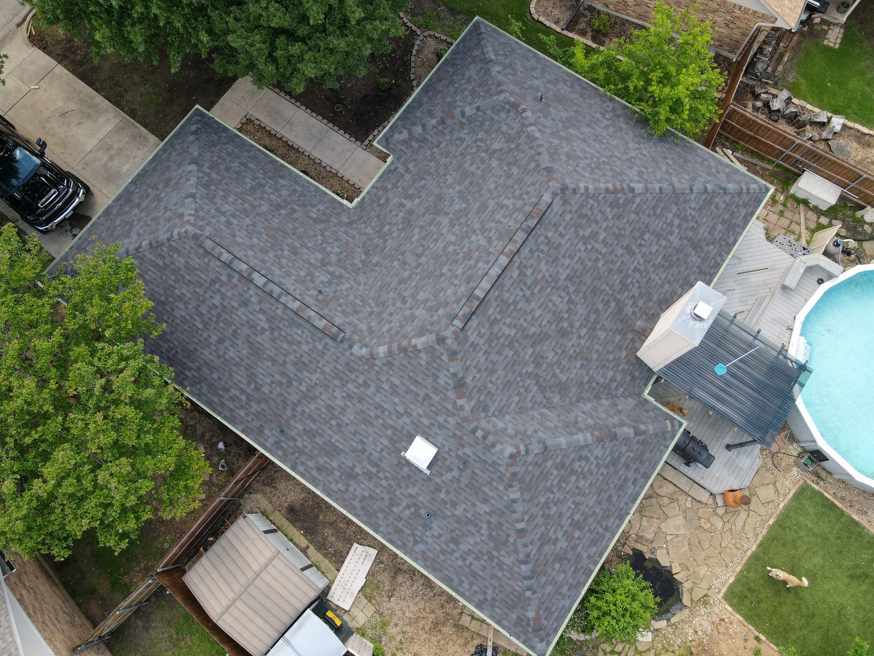 New Sky light/ New Roof/ Gutters and Fence Staining.  by Berry Good Roofing 