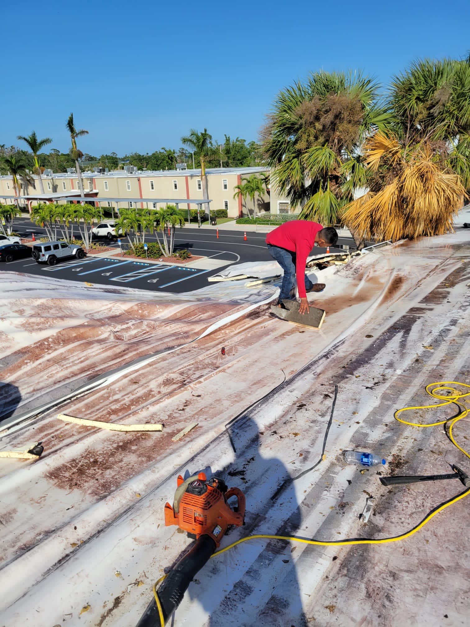 Emergency Repair on School from Storm Damage by Four Peaks Roofing