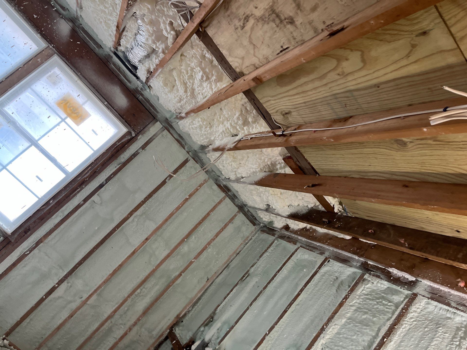 Basement Exterior Walls using Closed Cell Spray Foam by NYS Foam & Energy