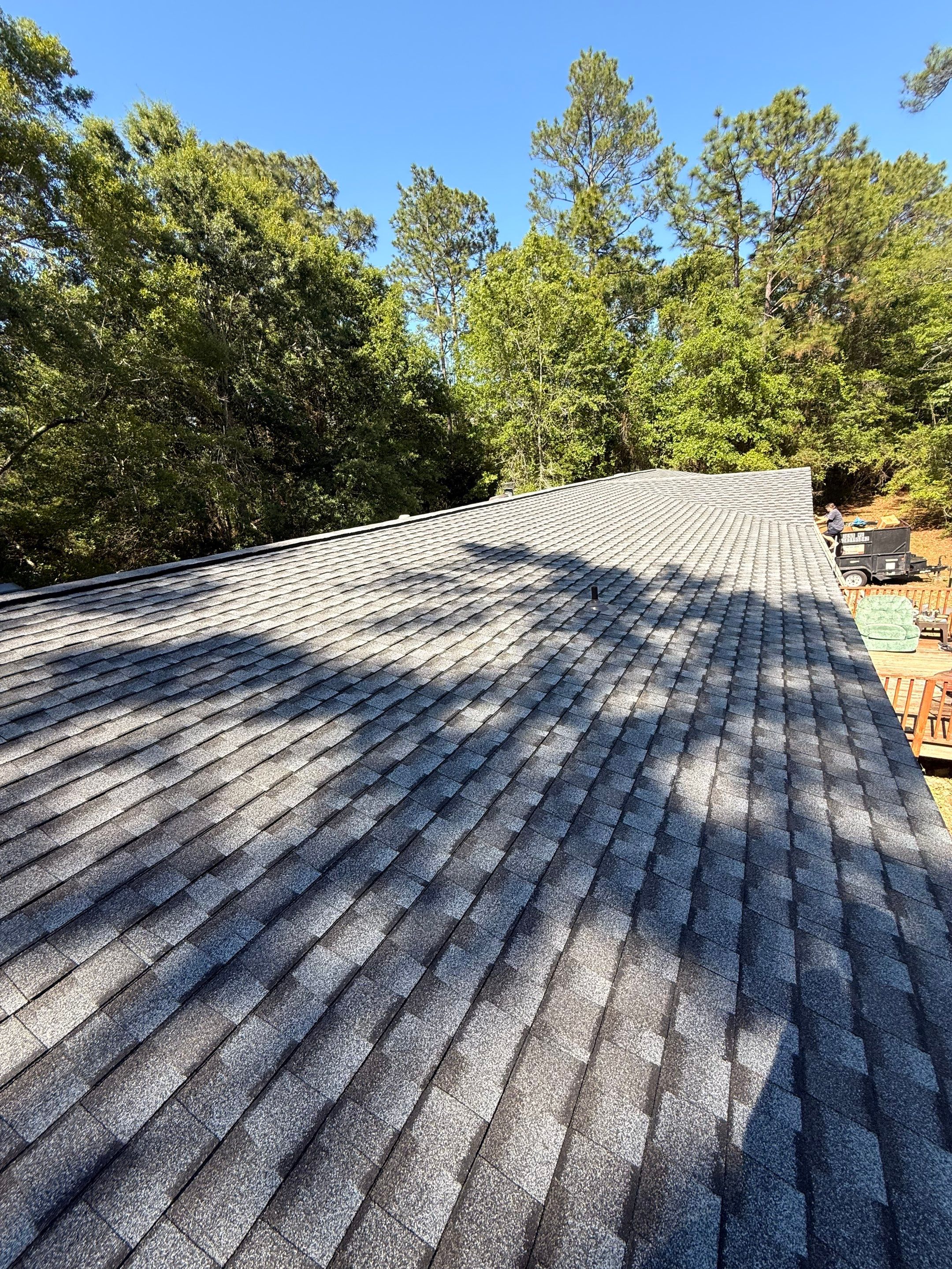Manufactured Home Roof Replacement and Decking Repair in Kiln by Frontline Roofing