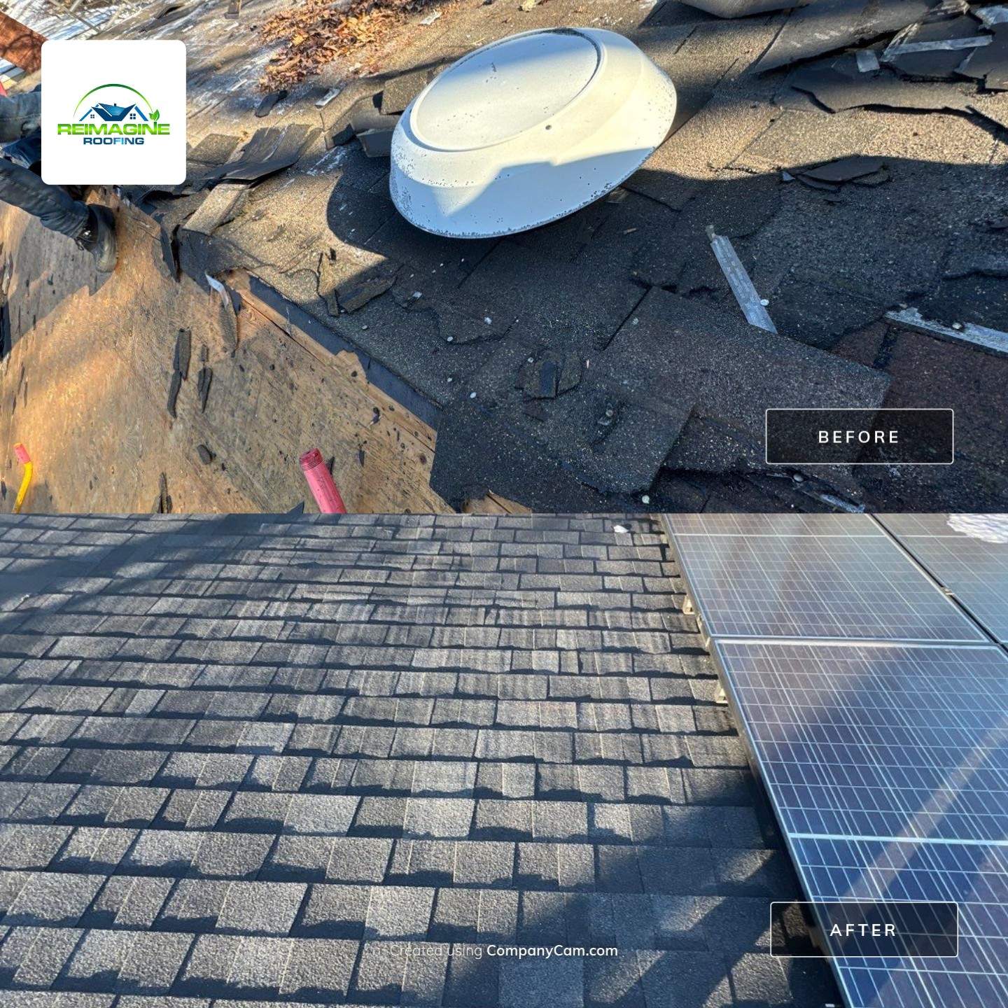 Onyx Black Shingles by Reimagine Roofing