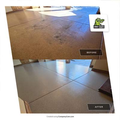 Garage Transformation using Stone/Marble Hybrid