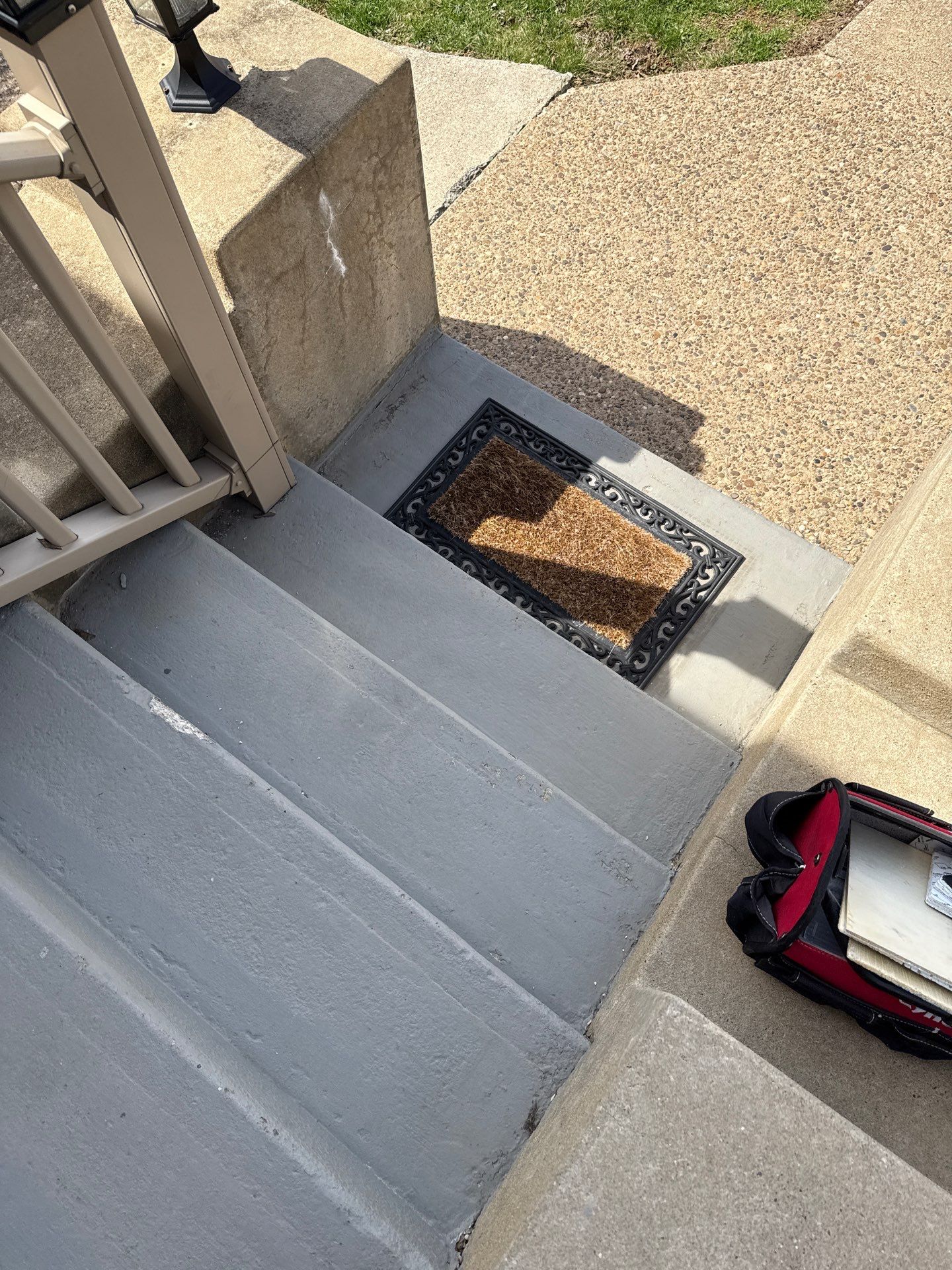 Porch & Steps Project in Manor by Floors in a Day, Inc