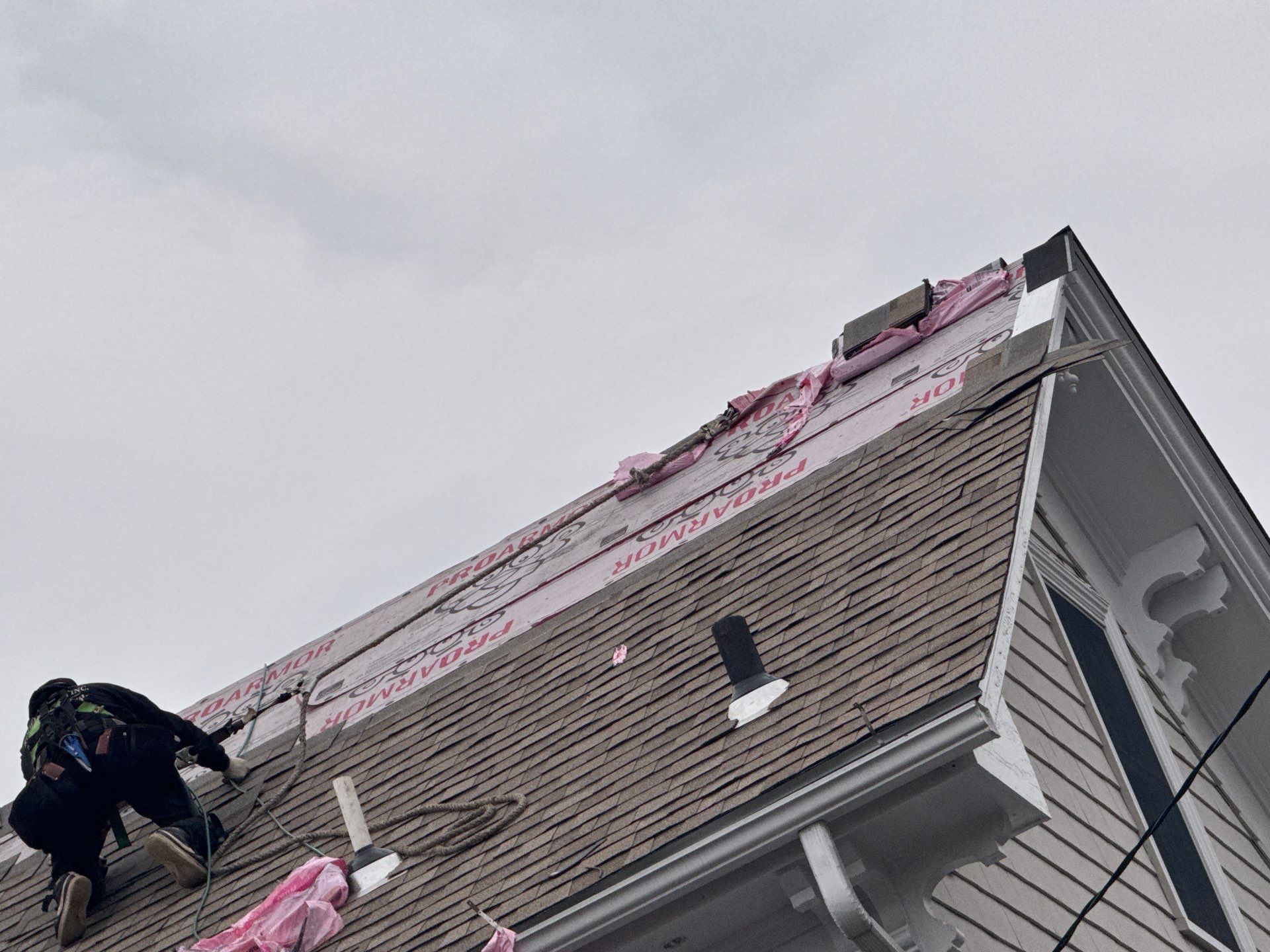 Newburyport Complete Roof Replacement with Solar Venting Skylight by Mighty Dog Roofing of Greater Middlesex County