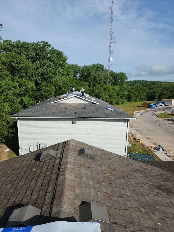 Multifamliy Complex ROOF REPLACEMNT with Ventilation Upgrades using Malarkey Vista Class III IR Shingles by Gorilla Exteriors Contracting, LLC