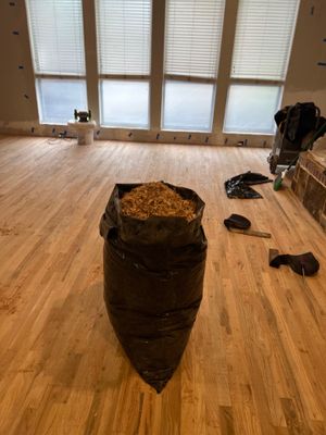 In Progress - Repairing wet Hardwood Floors in Colleyville
