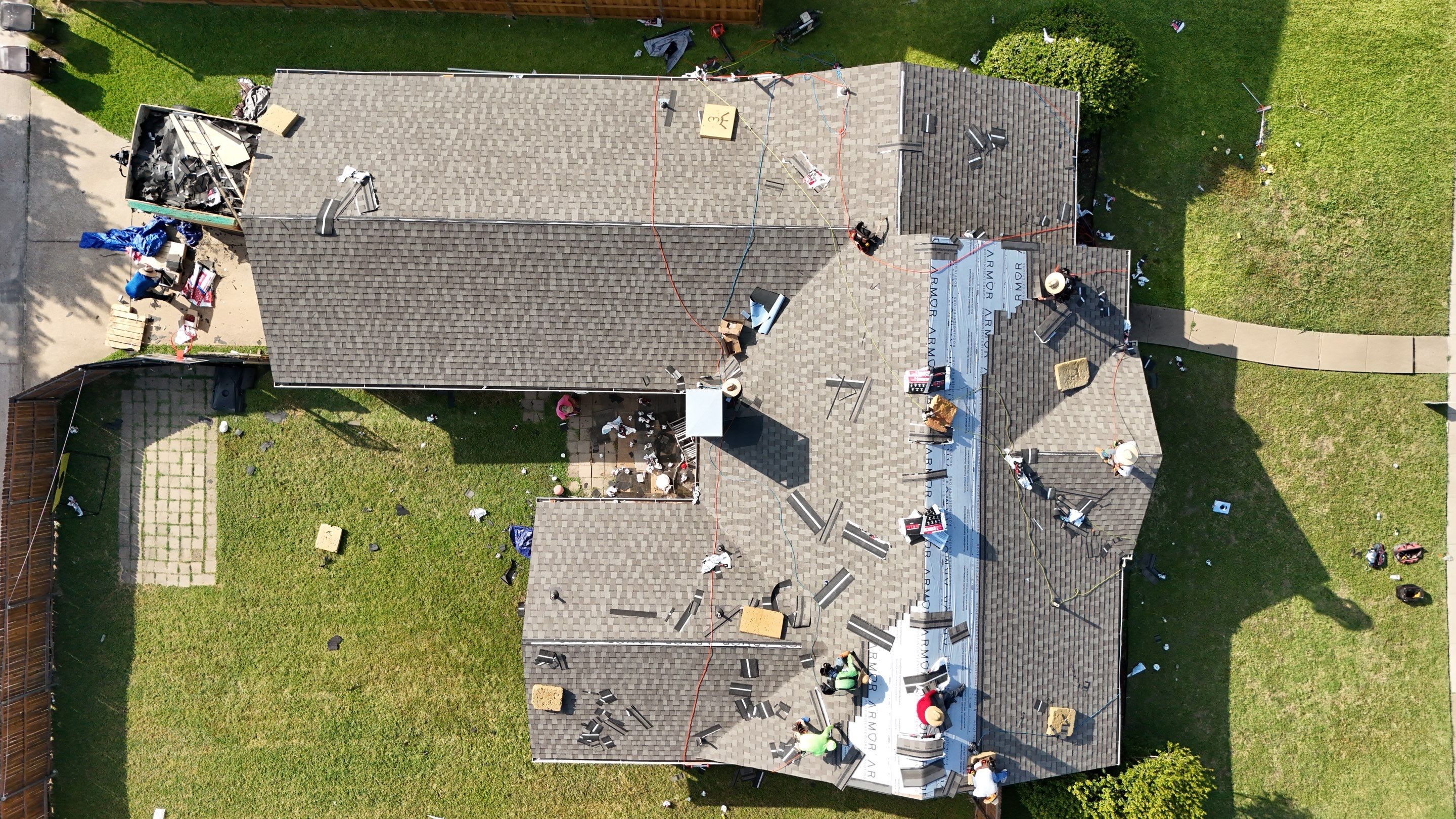 Complete Storm Restoration and Architectural Shingle Roof Replacement in Plano by Armor Roofing | Exteriors
