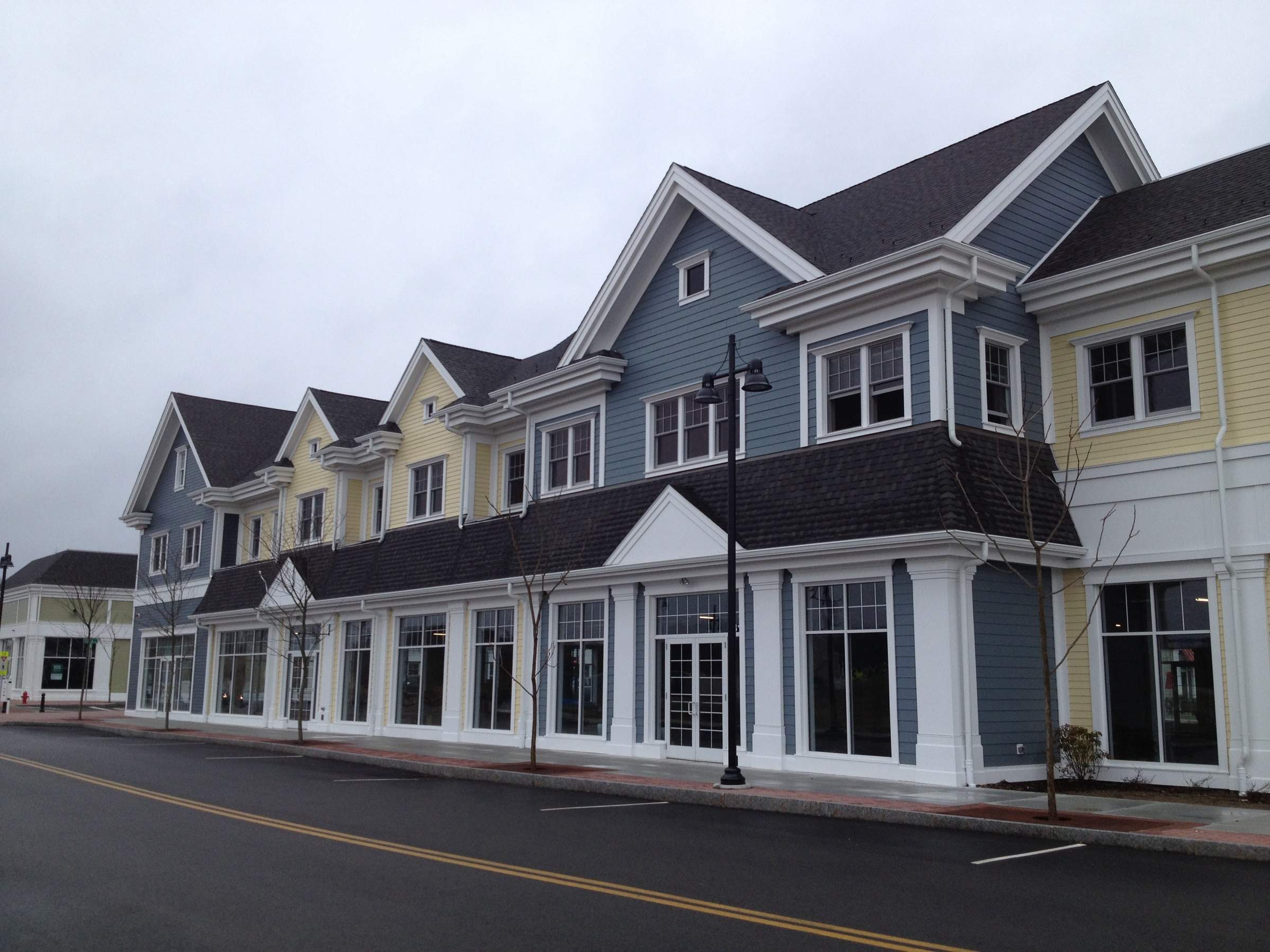 Commercial Gutter System at Wayland Town Center by Gutter Pro Enterprises