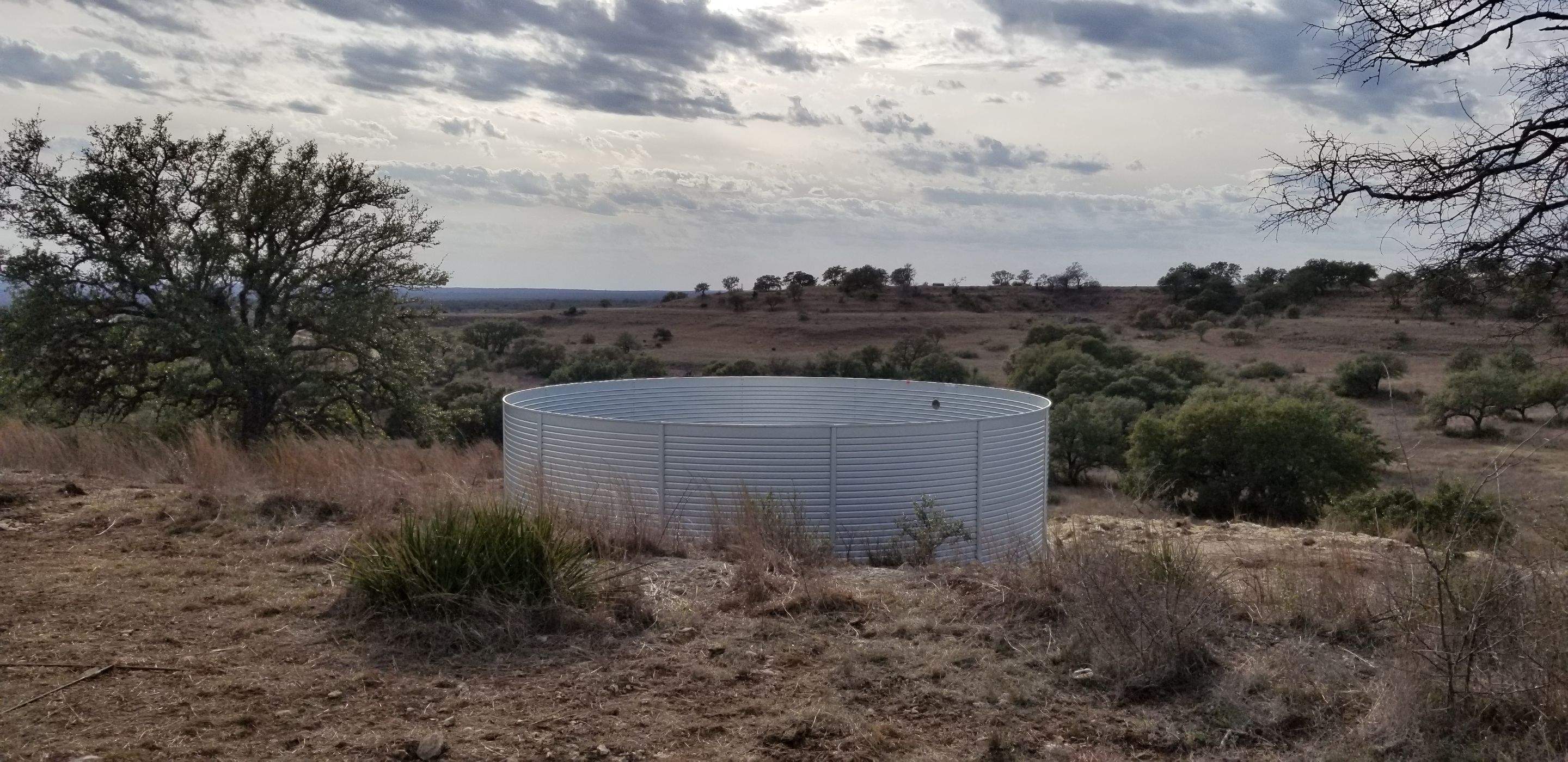 One 29,000gal and one 16,000gal tank by Cqure Water