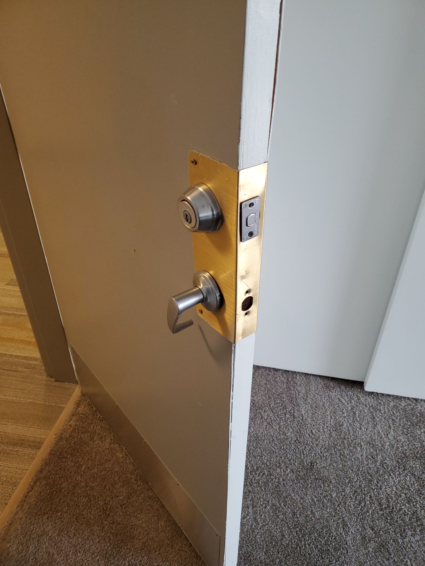 Complete Door Replacement using Wood Door by FBH Architectural Security