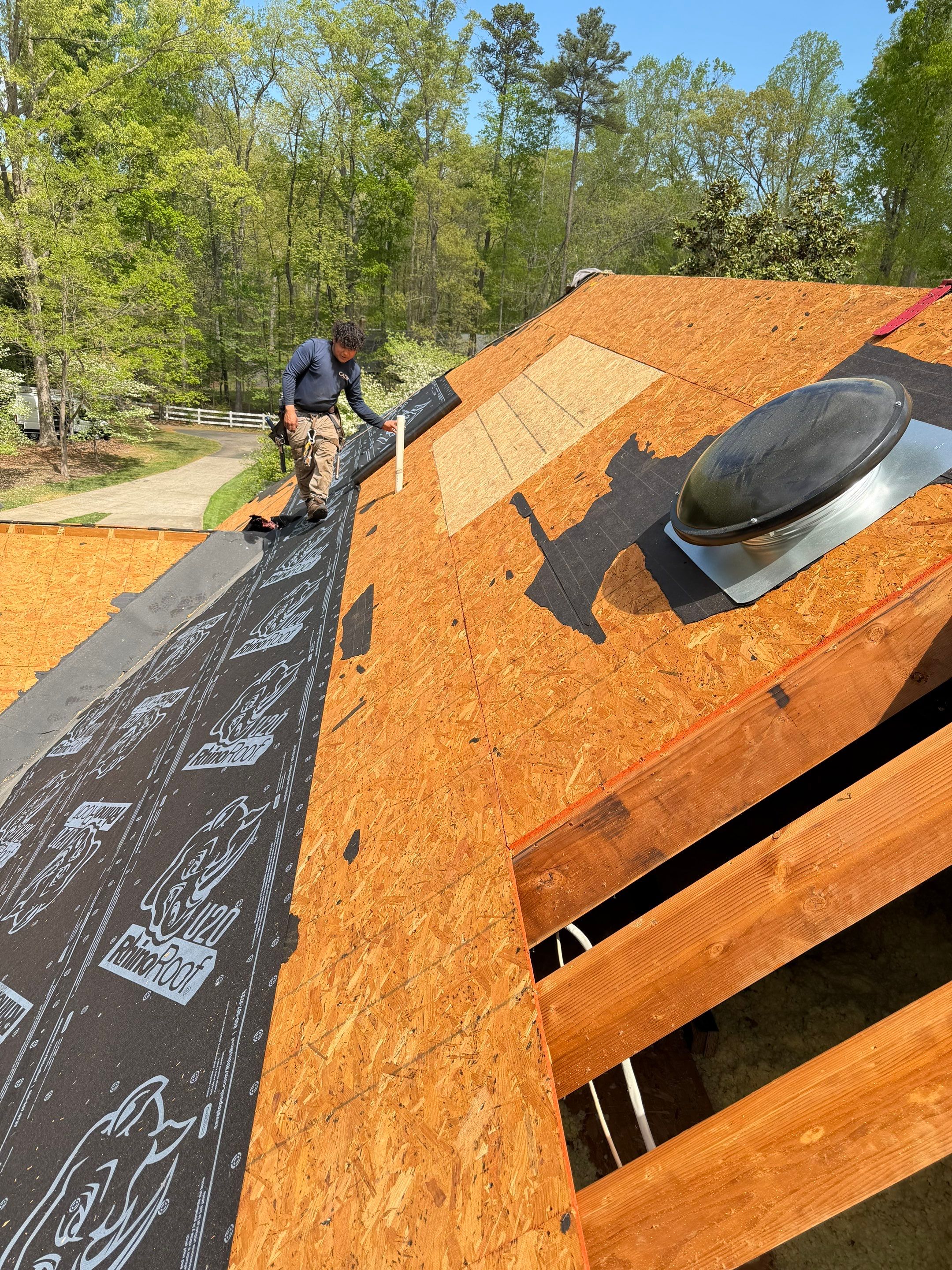 Comprehensive Roof and Gutter Replacement After Tree Damage in Midlothian by Cade Construction