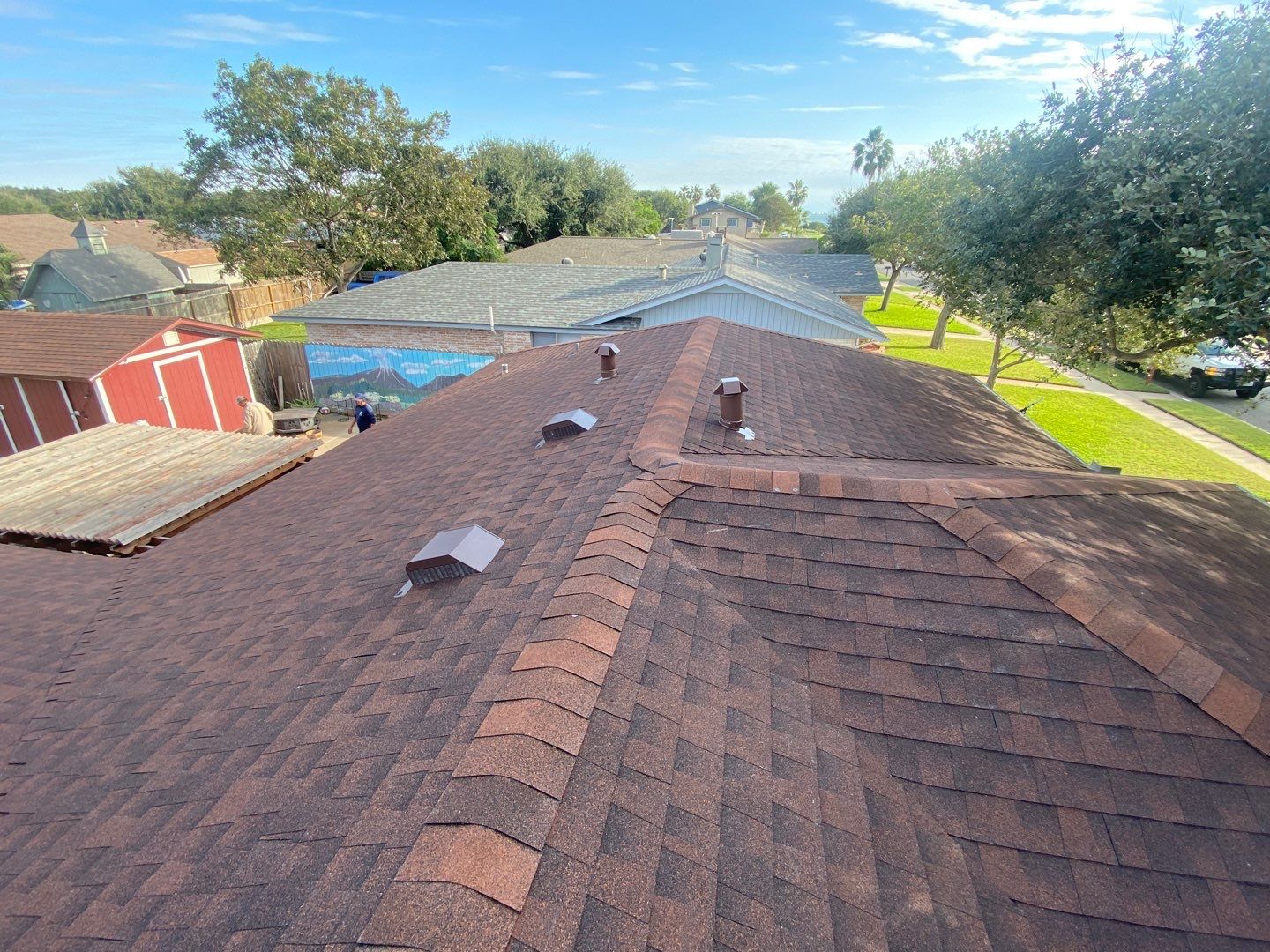 Residential Roofing Installation using GAF Natural Shadow by Lighthouse Roofing
