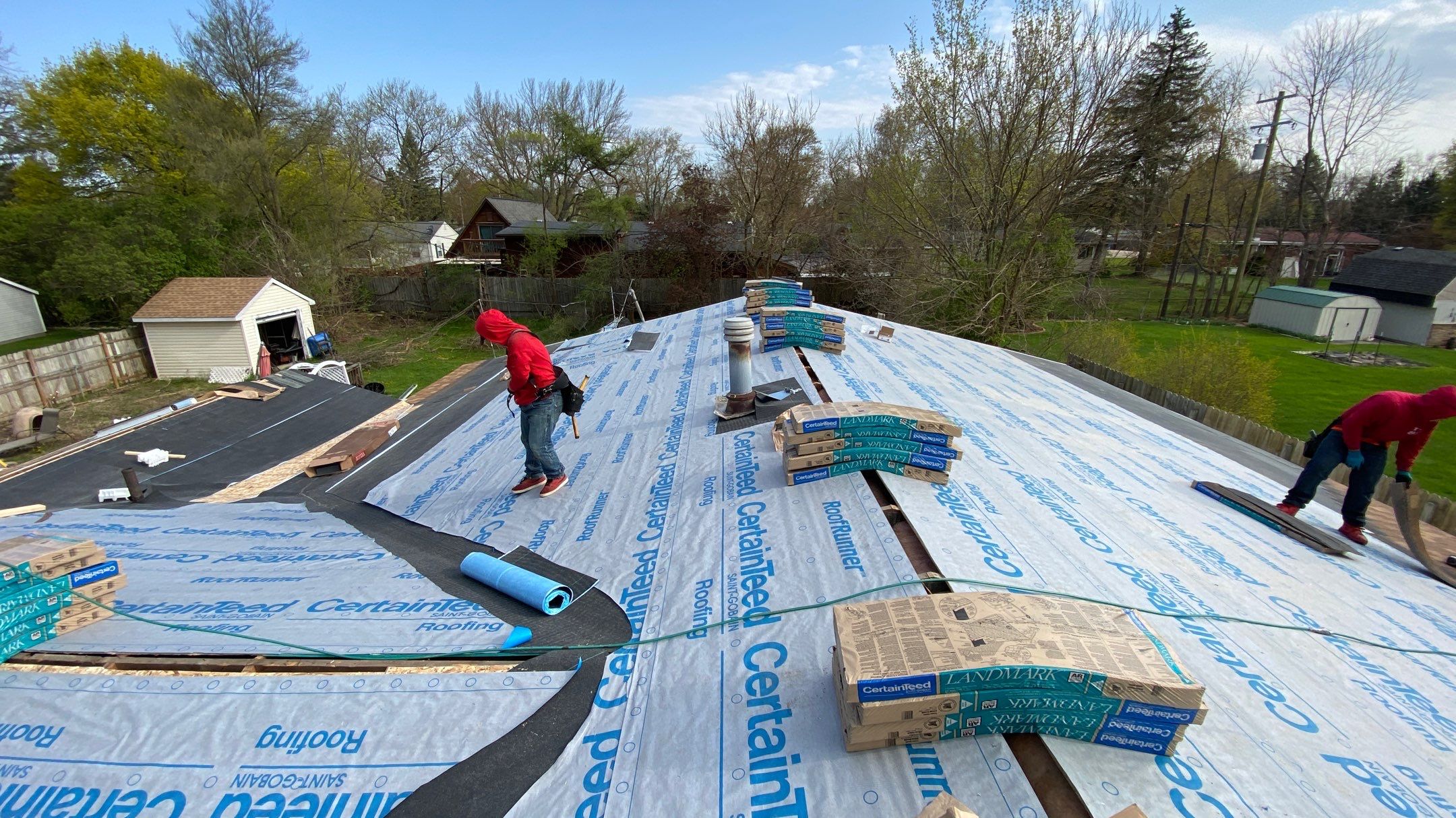 Roof Replacement using CertainTeed Landmark by 180 Contractors