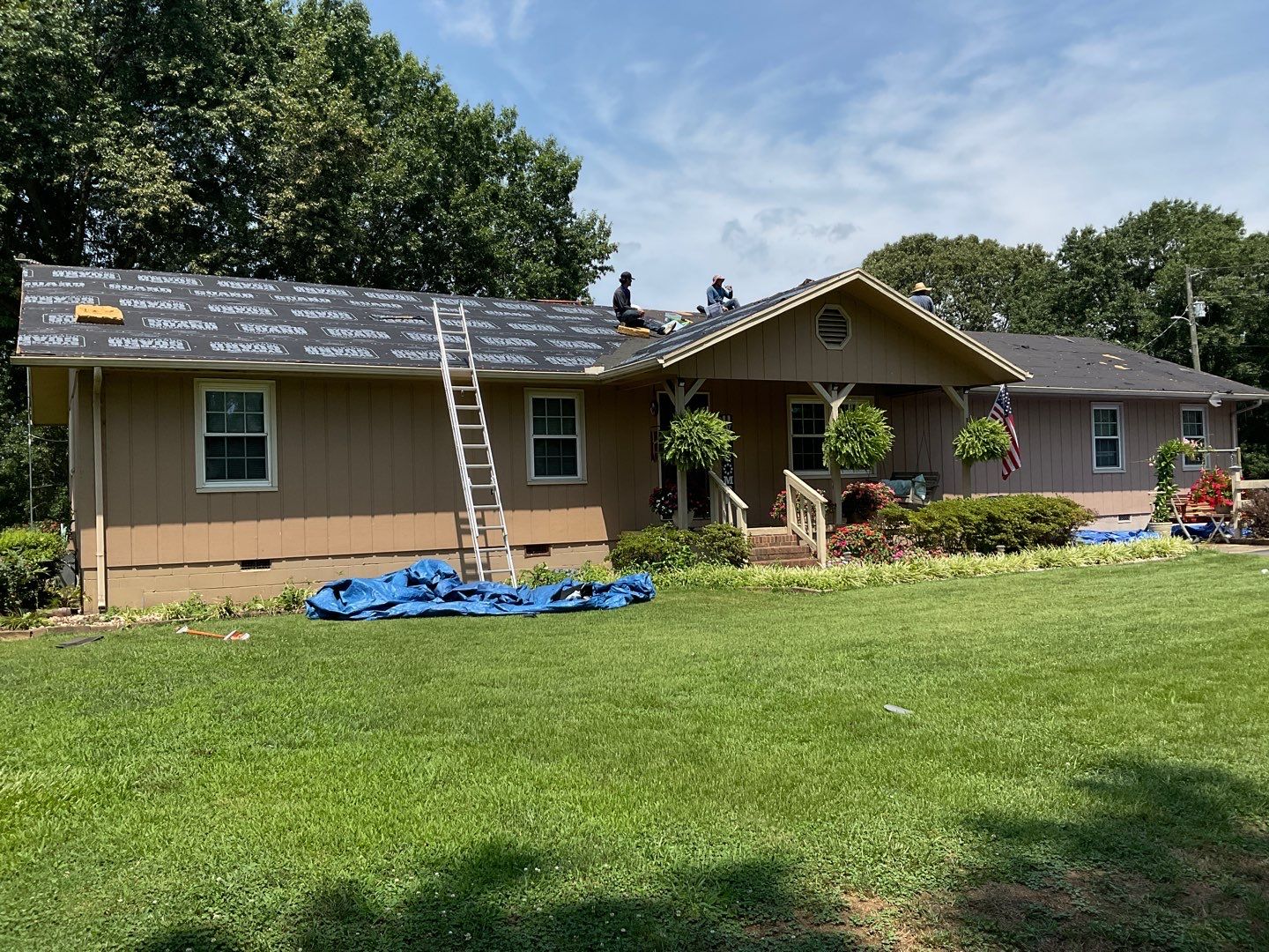 Residential Roof Remove and Replace using Low Rib Metal Roofing Panels by Bullard Roofing