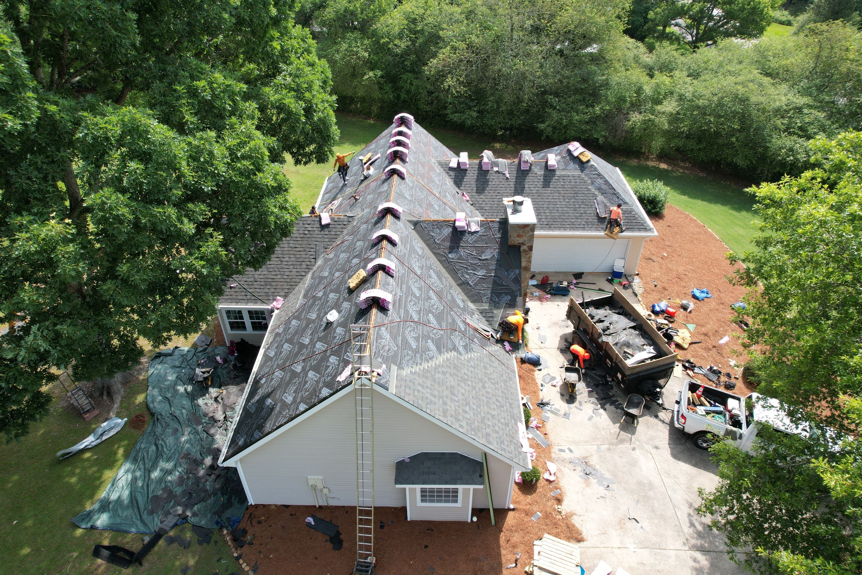 Residential Roofing Installation using Owens Corning by Inspector Roofing and Restoration
