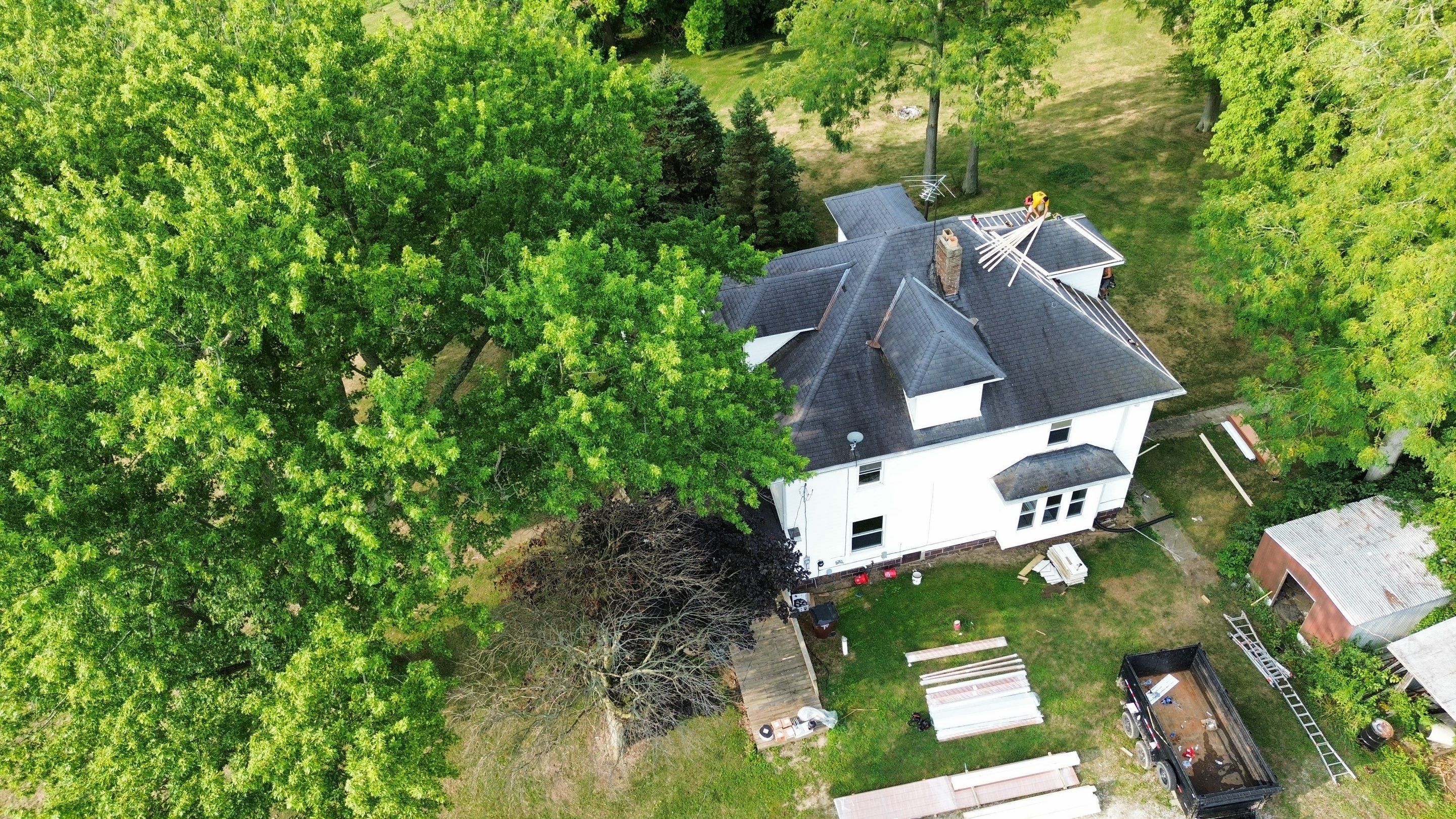 Residential Roofing Installation using Performance Panel Metal - Copper Metallic by RoofX 