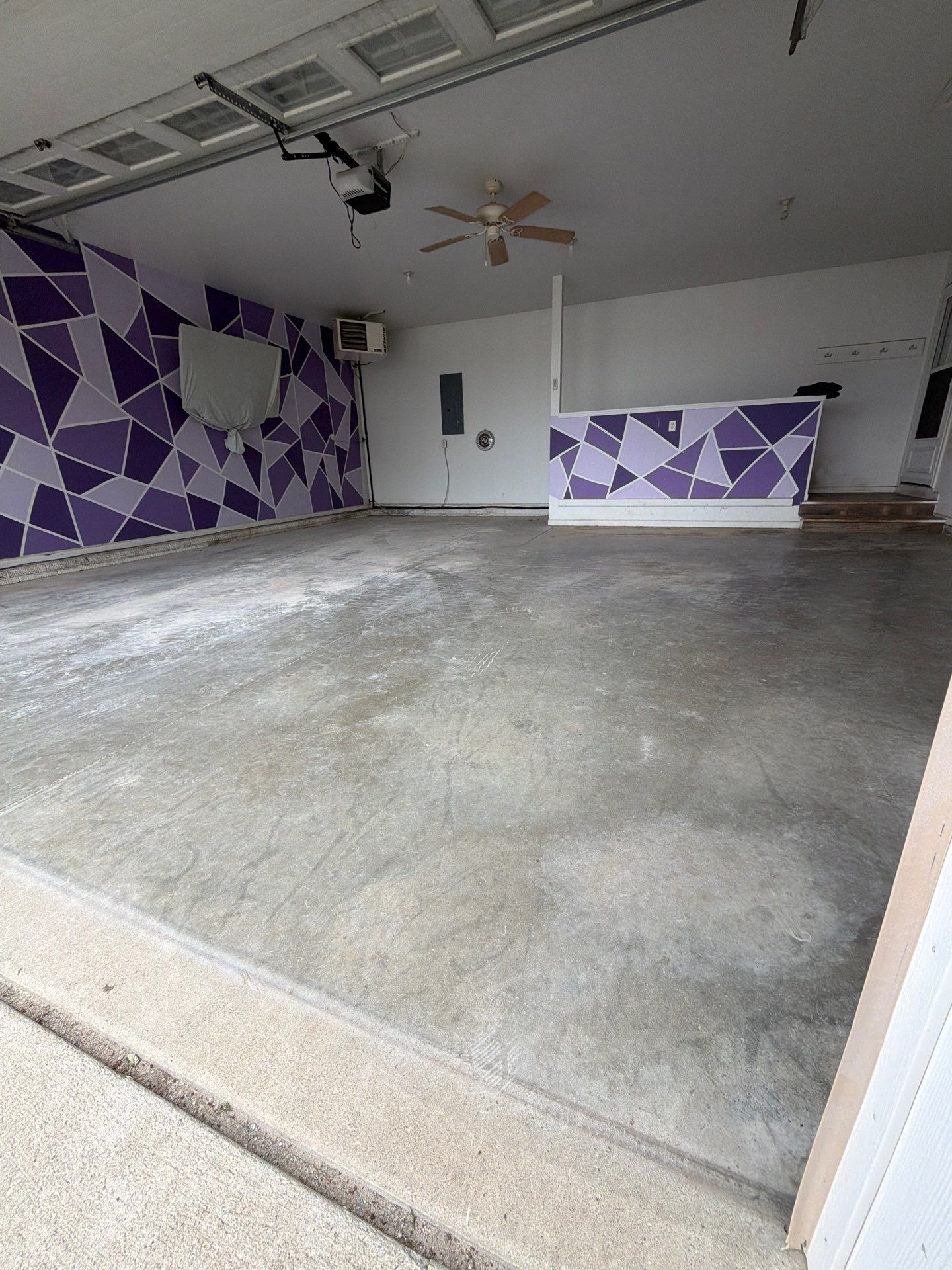Maxwell, IA Coyote Flake Garage by Revival Concrete Coatings