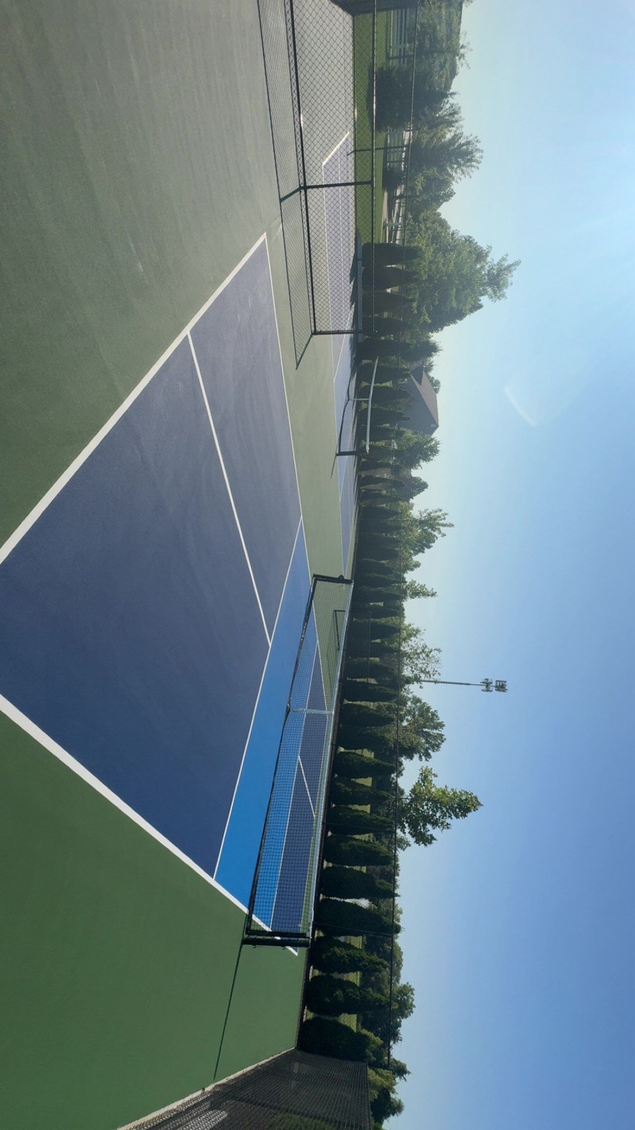 Pickleball Courts referbish in New Albany by Southwest Greens Midwest