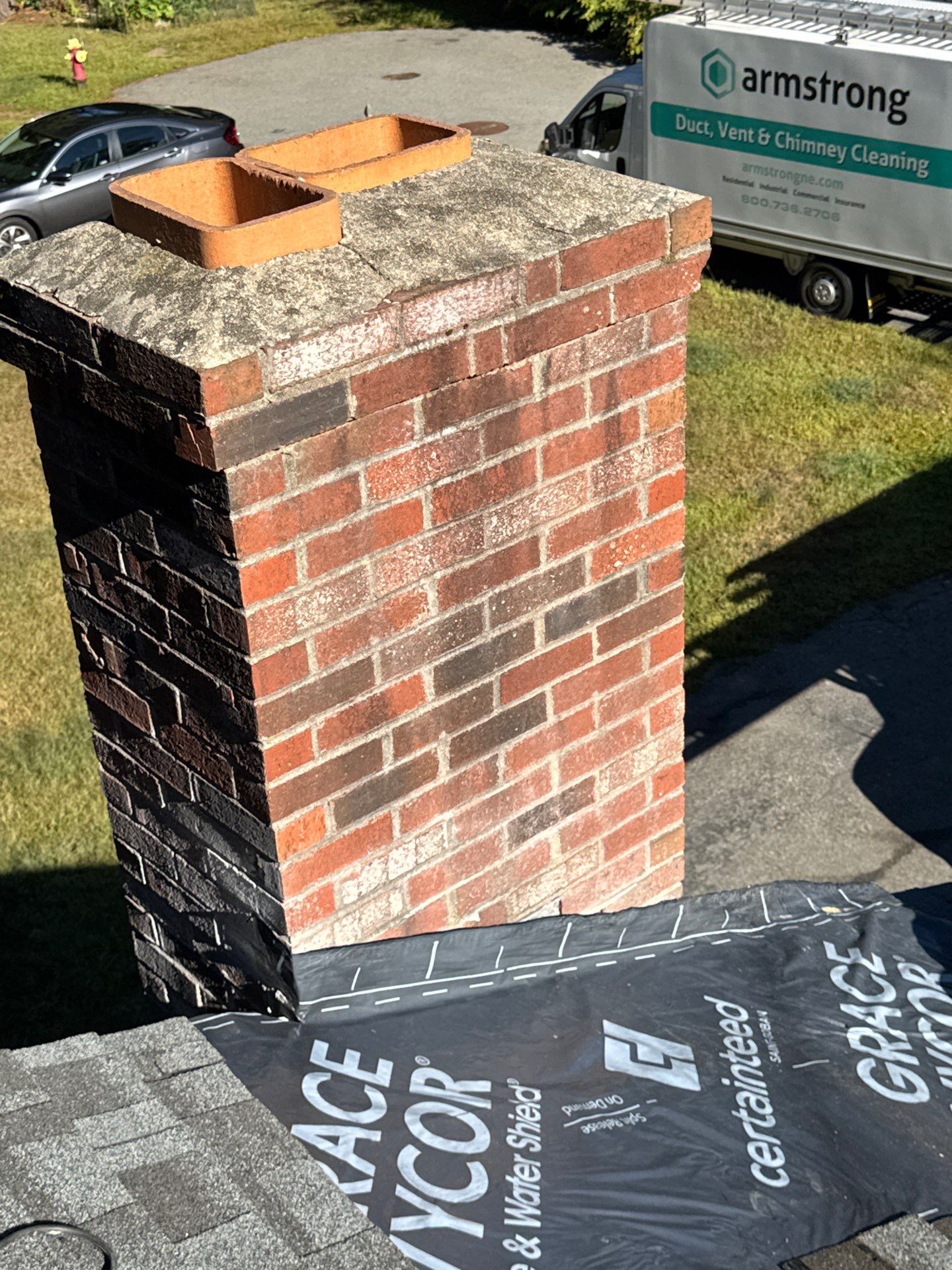 Tewksbury Attic Ventilation Upgrade with Chimney & Pipe Boot Reflashing by Mighty Dog Roofing of Greater Middlesex County