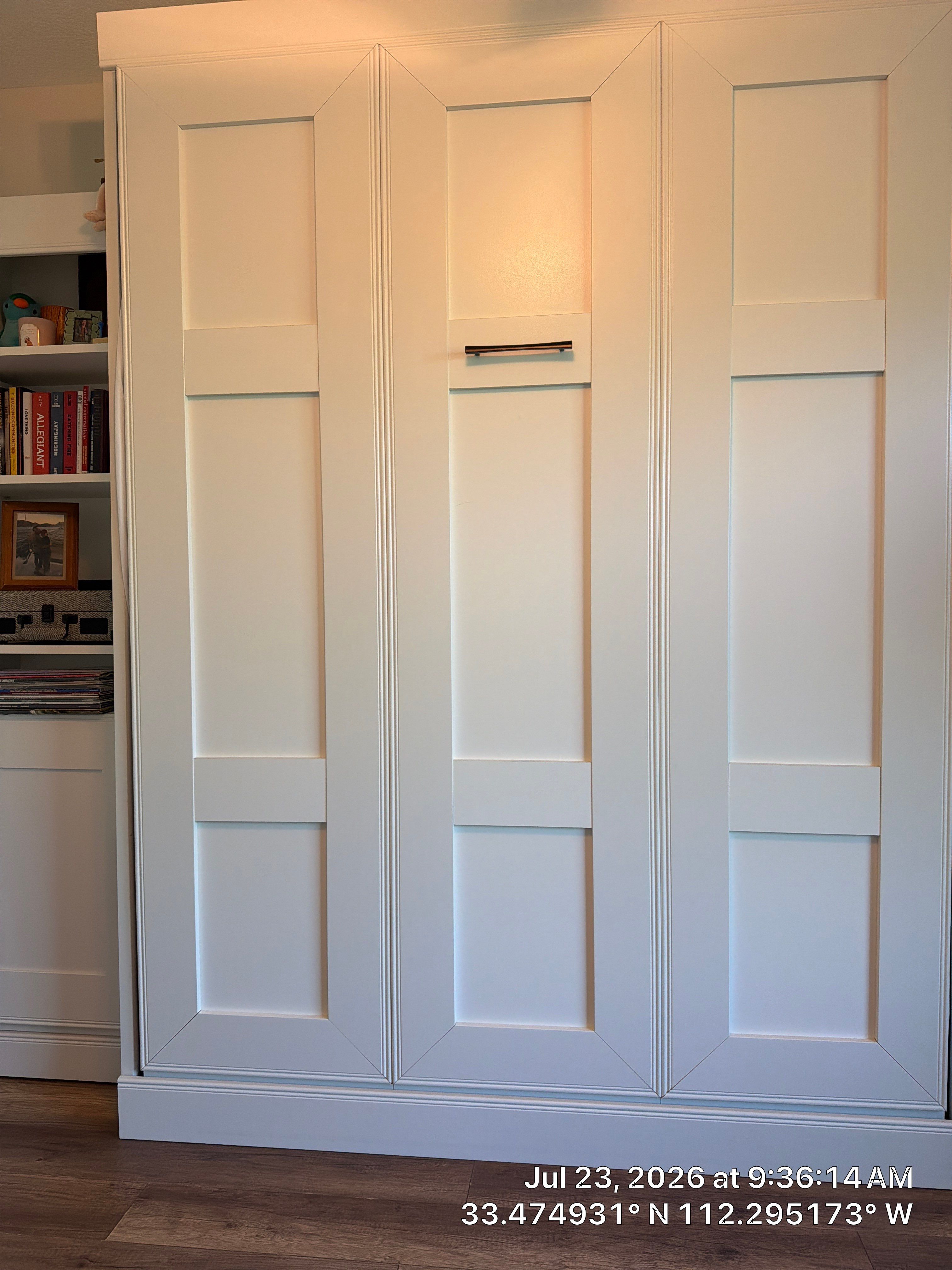 Custom Murphy Bed and Integrated Home Office Workspace in Avondale by CompanyCam Sales Demo